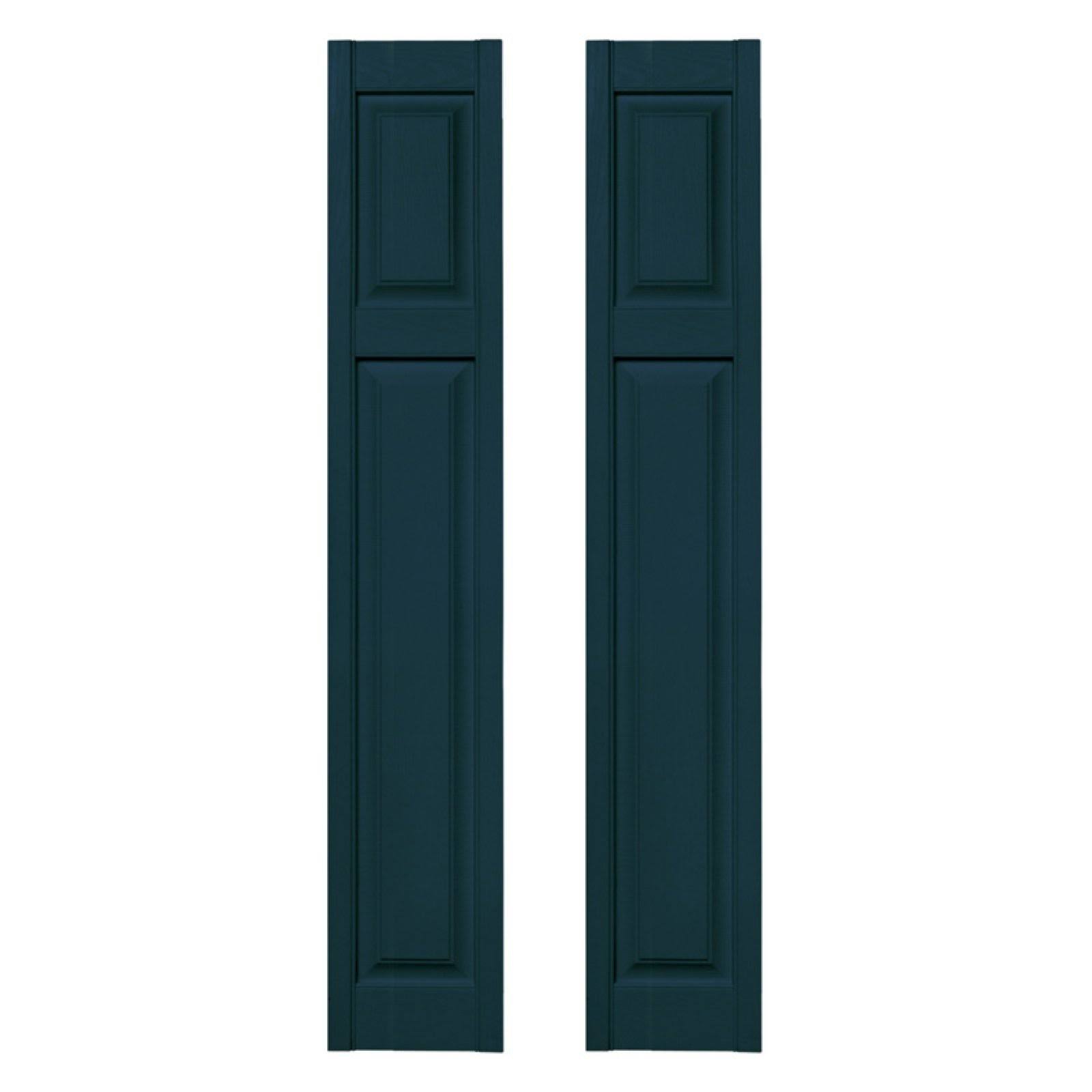 Builders Edge 12 in. x 67 in. Cottage Style Raised Panel Vinyl Exterior Shutters Pair in #166 Midnight Blue HD_CQZ9ZQUS Builders Edge 12 in. x 67 in. Cottage Style Raised Panel Vinyl Exterior Shutters Pair in #166 Midnight Blue HD_CQZ9ZQUS