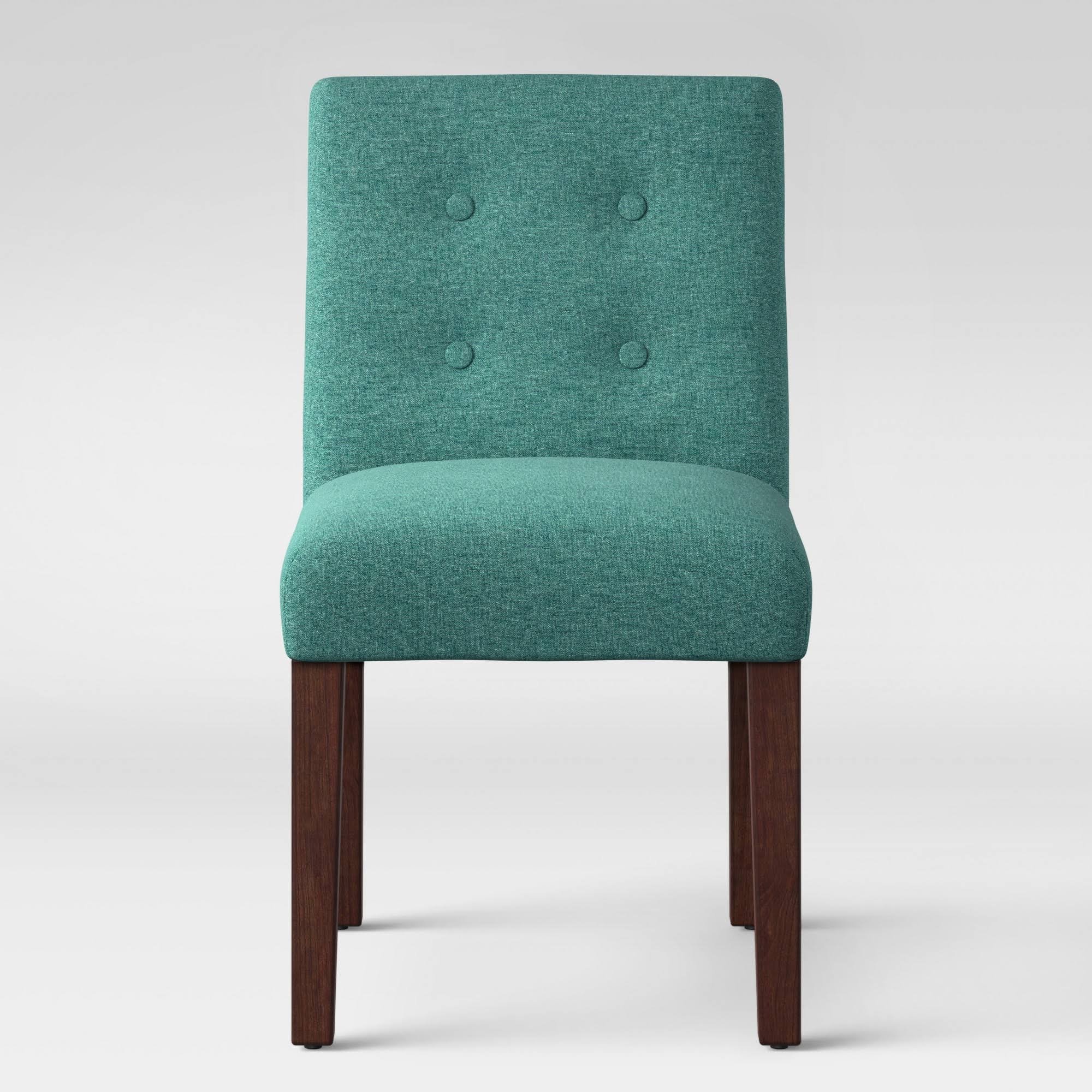 Ewing Modern Dining Chair with Buttons Teal - Project 62 AH_DIFZH3OL Ewing Modern Dining Chair with Buttons Teal - Project 62 AH_DIFZH3OL
