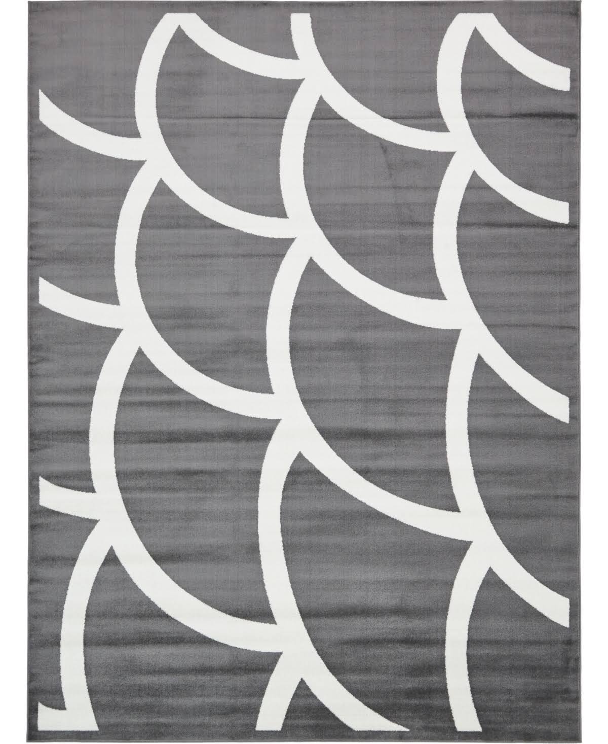 Unique Loom Metro Ruffles Gray 9' 0 x 12' 0 Area Rug HX_ZFFGNNO9 Unique Loom Metro Ruffles Gray 9' 0 x 12' 0 Area Rug HX_ZFFGNNO9