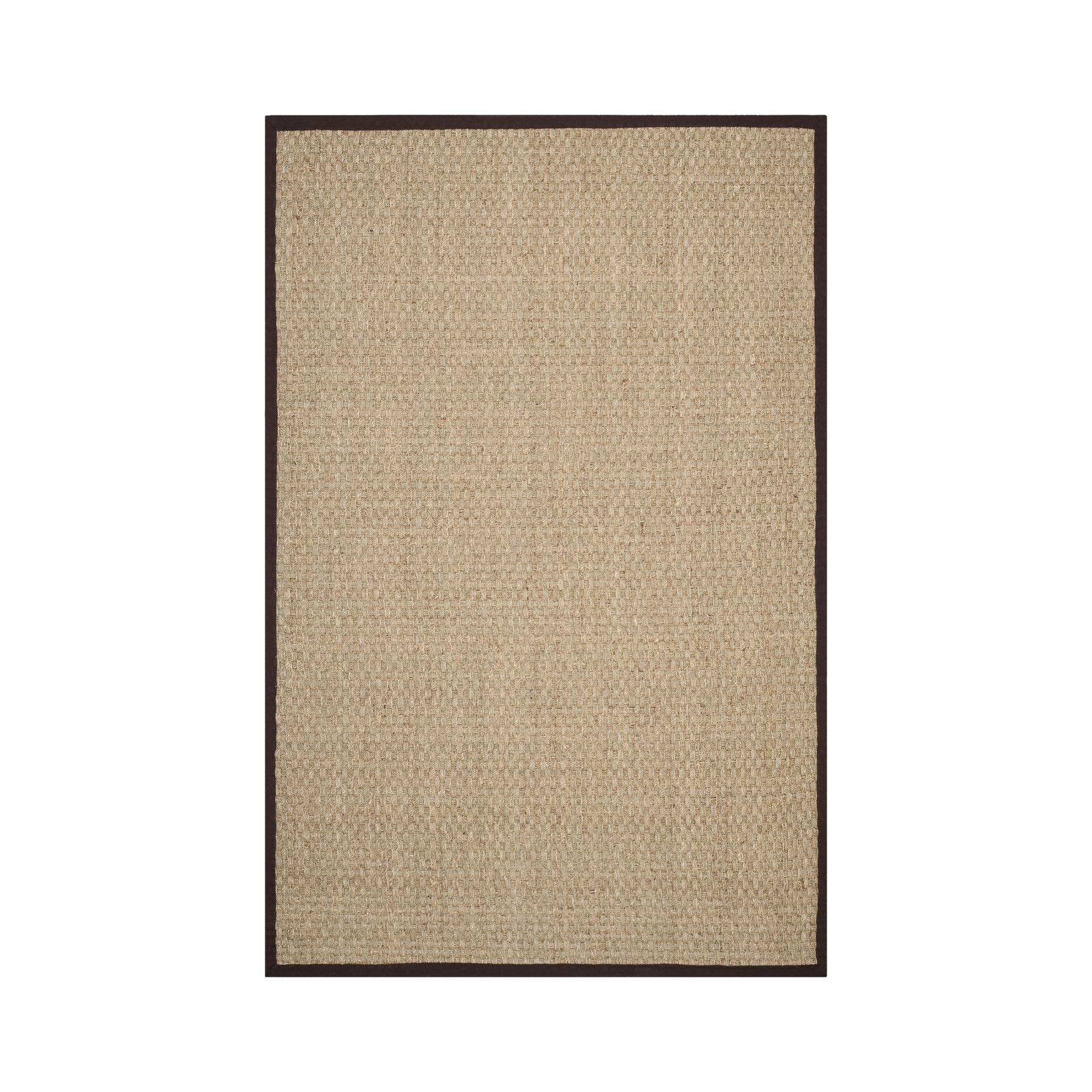Safavieh Natural Fiber Natural Dark Brown 8' x 8' Square Rug BN_D7GXHOMM Safavieh Natural Fiber Natural Dark Brown 8' x 8' Square Rug BN_D7GXHOMM