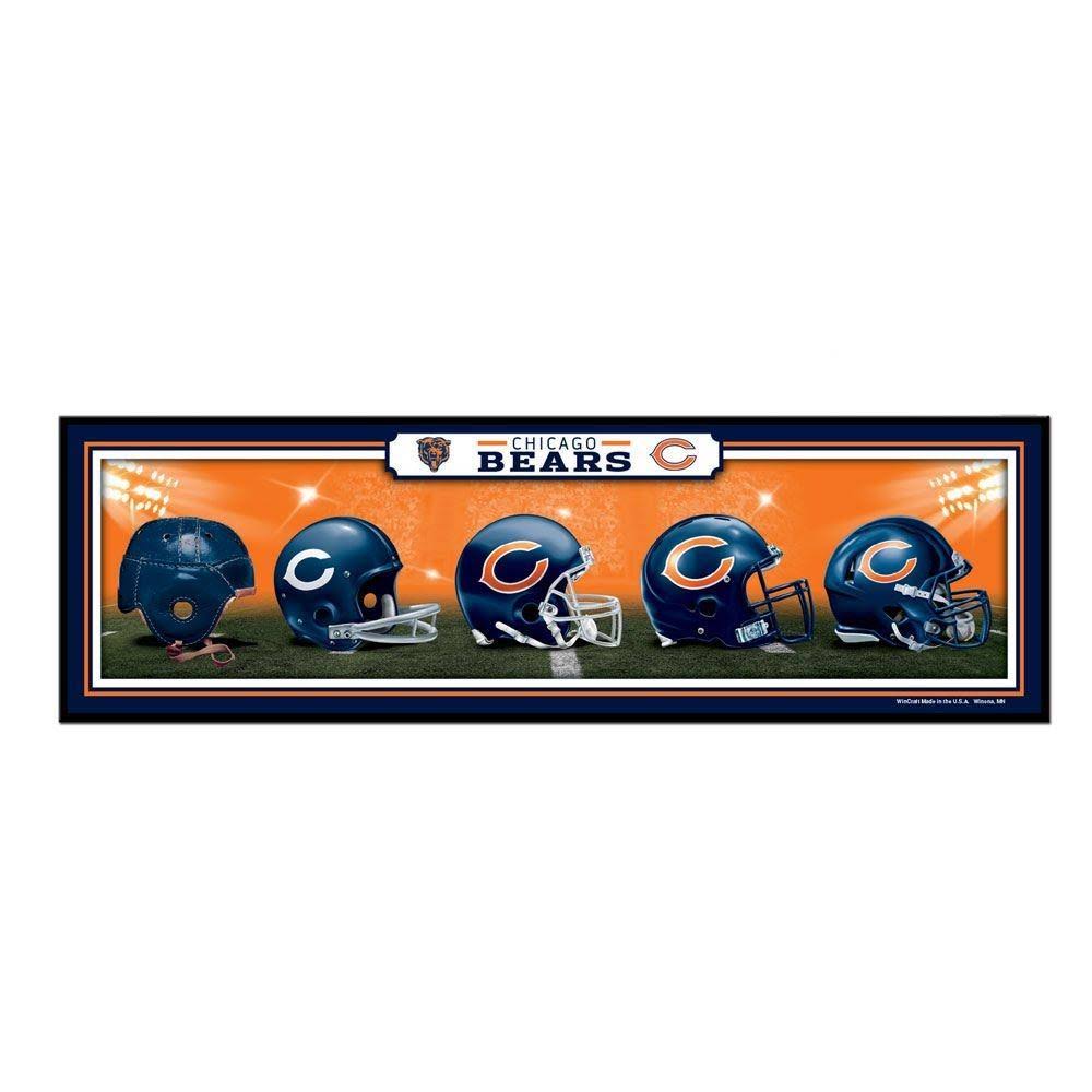Chicago Bears 9x30 Wood Sign - Helmets GI_EDRQAOKB