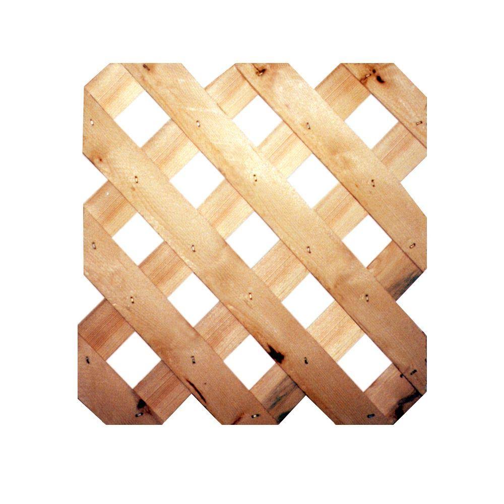 3/4 in. x 48 in. x 8 ft. Cedar Architectural Lattice 5512 UO_XNGTKAUH