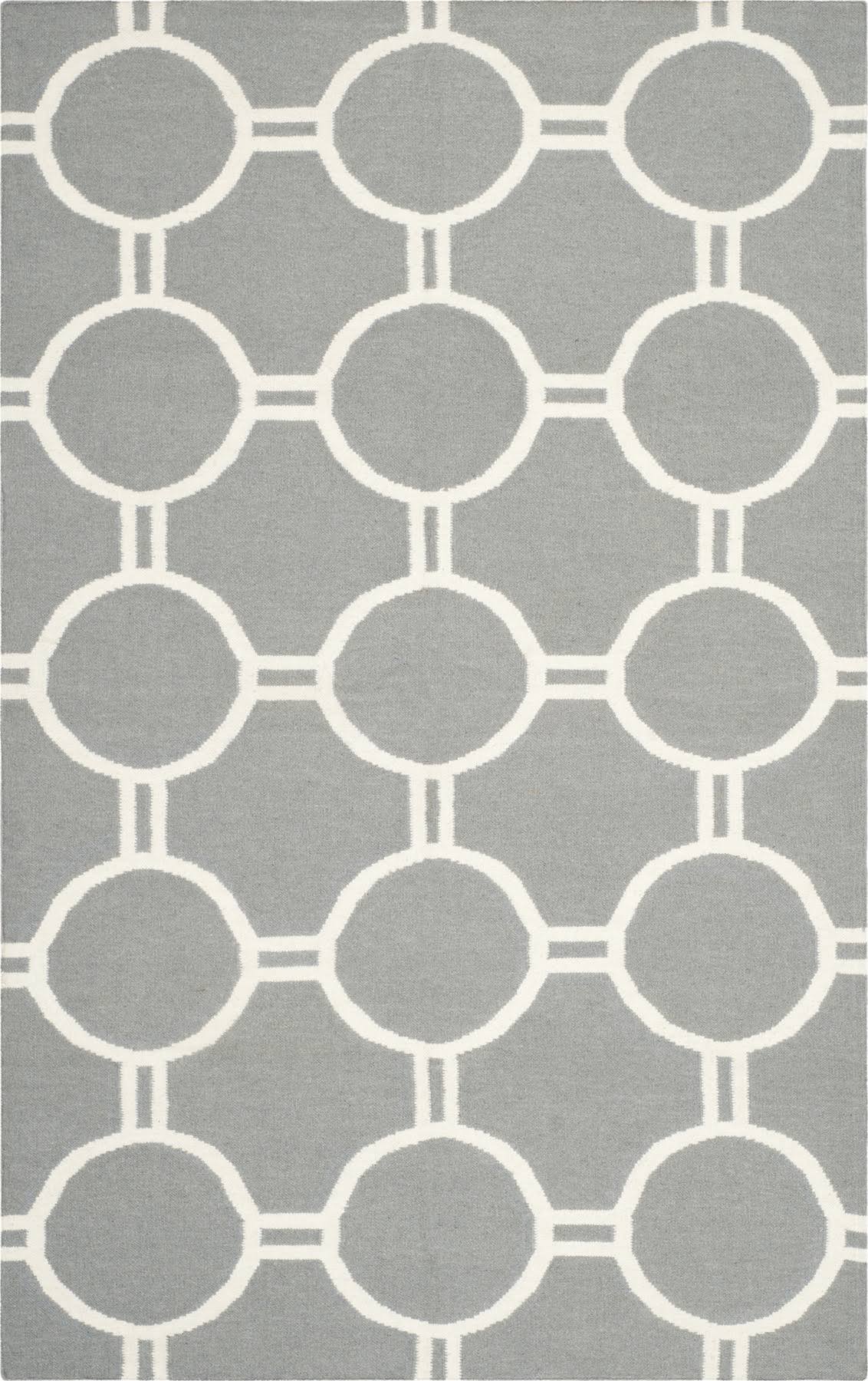 Safavieh 5' x 8' Dhurries DHU636B Grey / Ivory Rug FK_NSUCXP8F Safavieh 5' x 8' Dhurries DHU636B Grey / Ivory Rug FK_NSUCXP8F