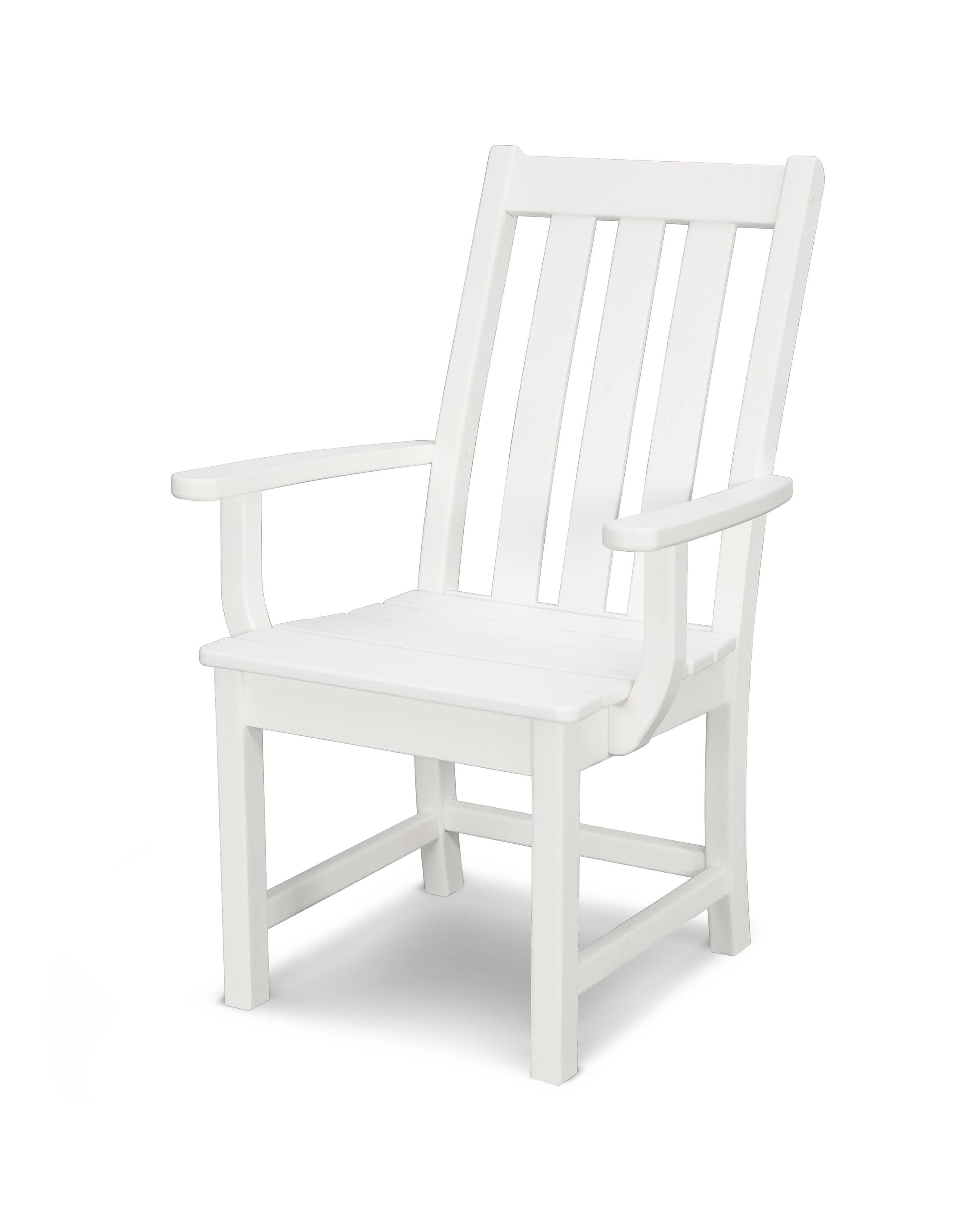 POLYWOOD Vineyard Dining Arm Chair (White) TE_WU5ZITAS POLYWOOD Vineyard Dining Arm Chair (White) TE_WU5ZITAS