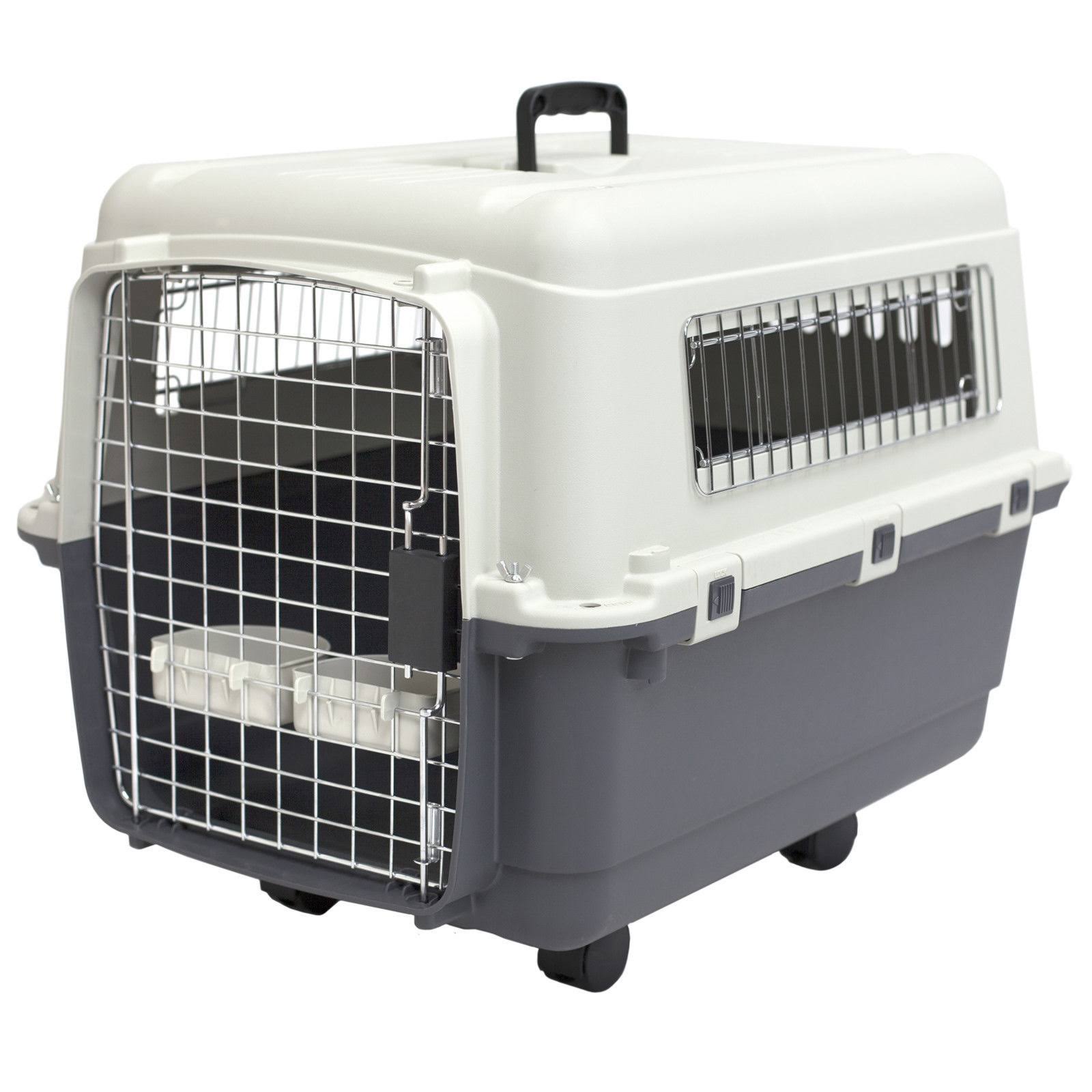 Kennels Direct Premium Plastic Dog Kennel and Travel Crate, Medium D3_0PRGRO22