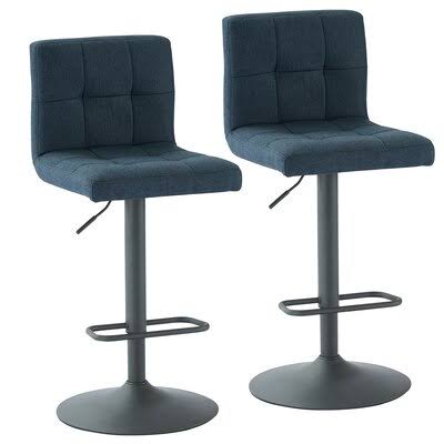 Ebern Designs Glen Adjustable Height Swivel Bar Stool (Set of 2) LE_SVK5OJXY