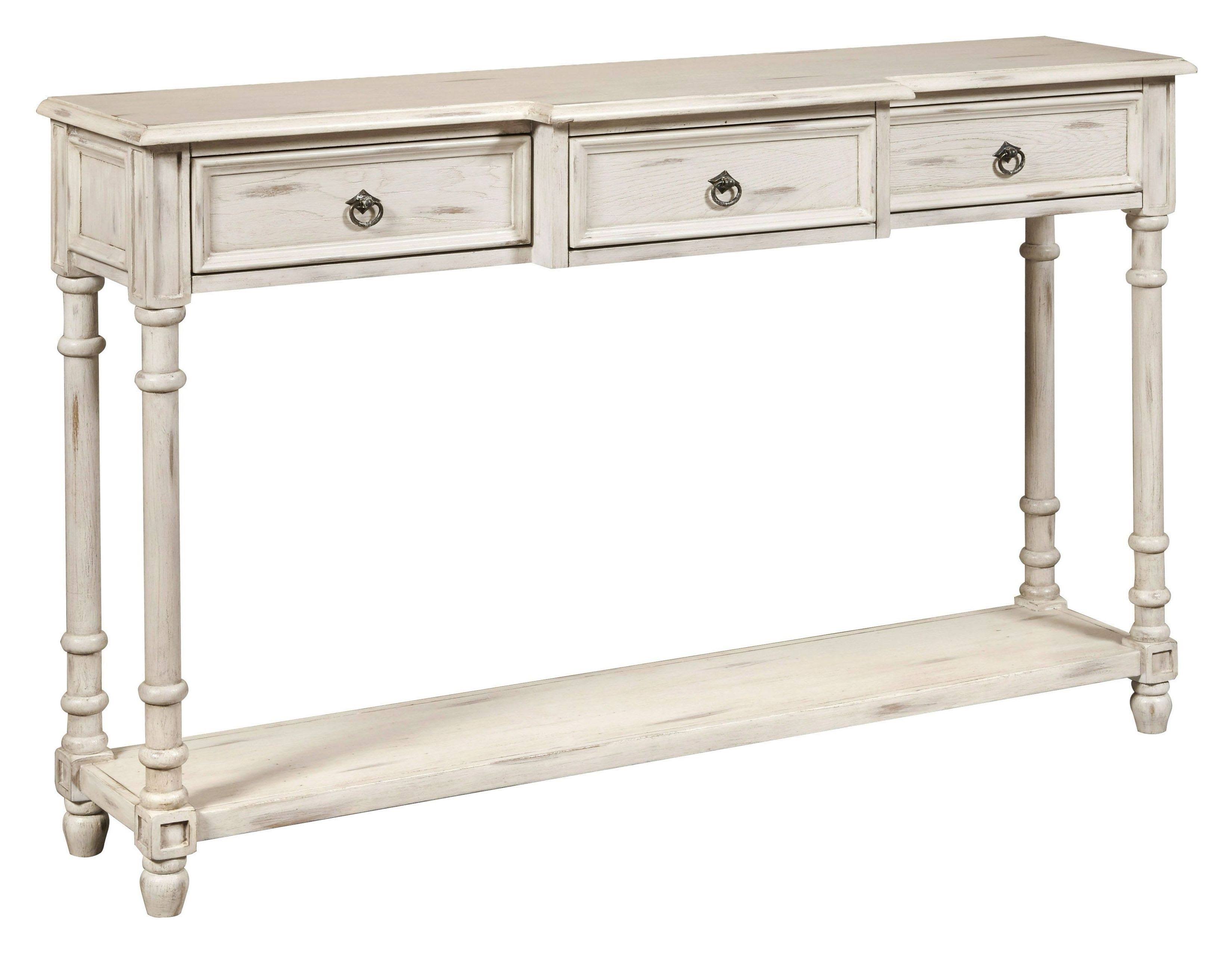 White Three-Drawer Entryway Console Table 1A_WMK9M6UP