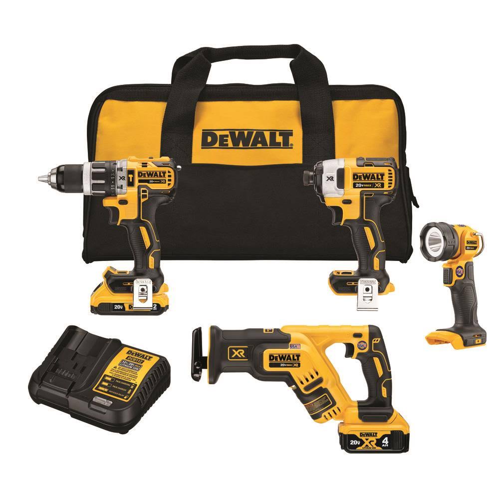 DeWalt DCK487D1M1 20V Max XR Brushless Cordless 4-Tool Combo Kit Z9_ZL3BFHIN
