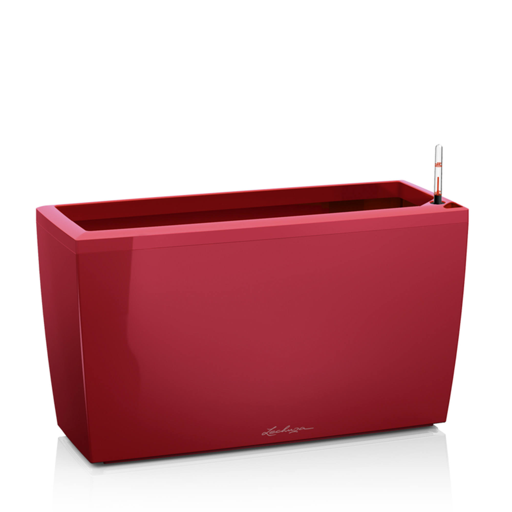 Lechuza Cararo Self-Watering Pot Planter; Scarlet R7_MG1YYQU4
