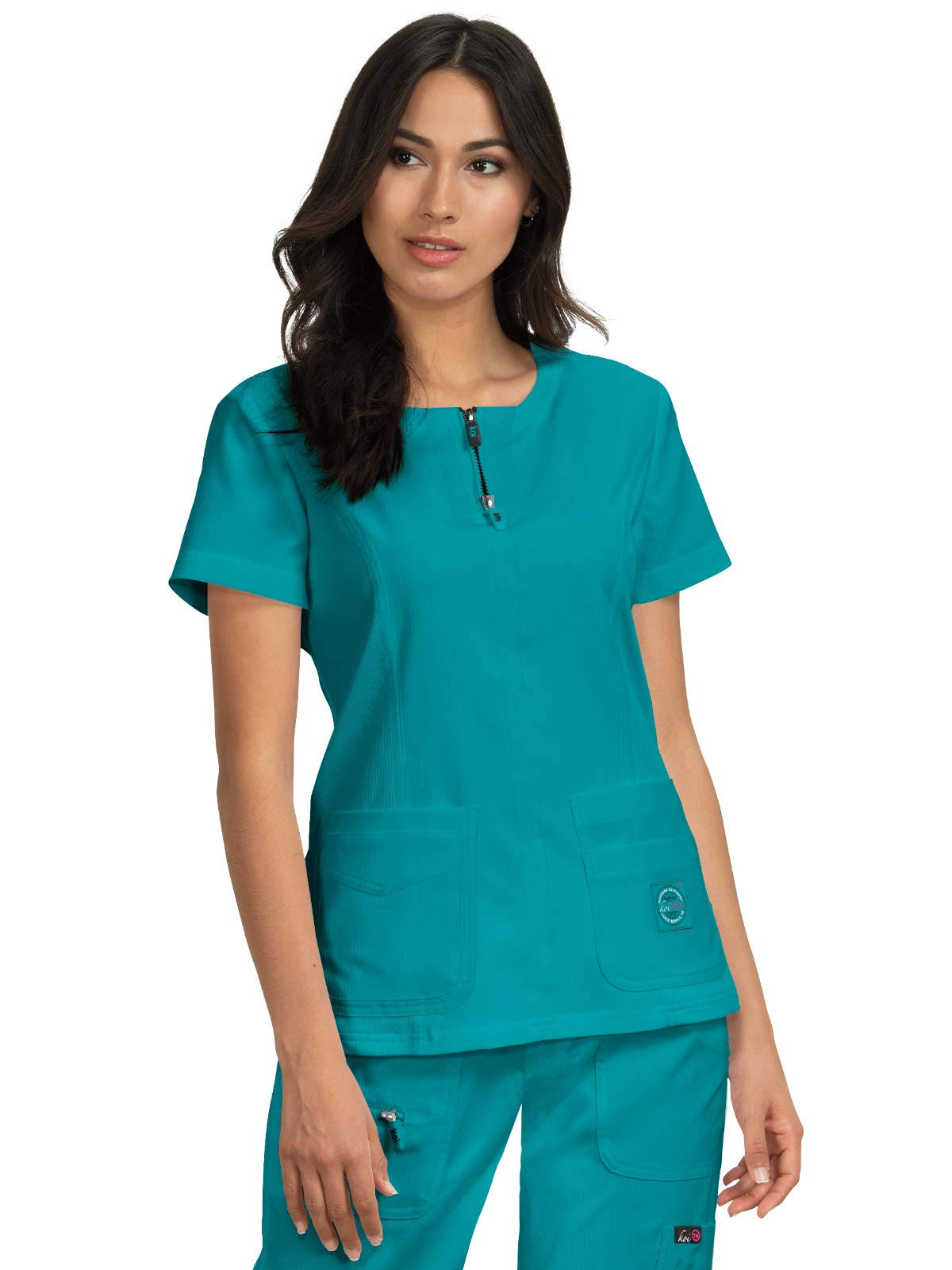 Koi Lite Serenity Top Teal (S) KL_PPU8KDQQ
