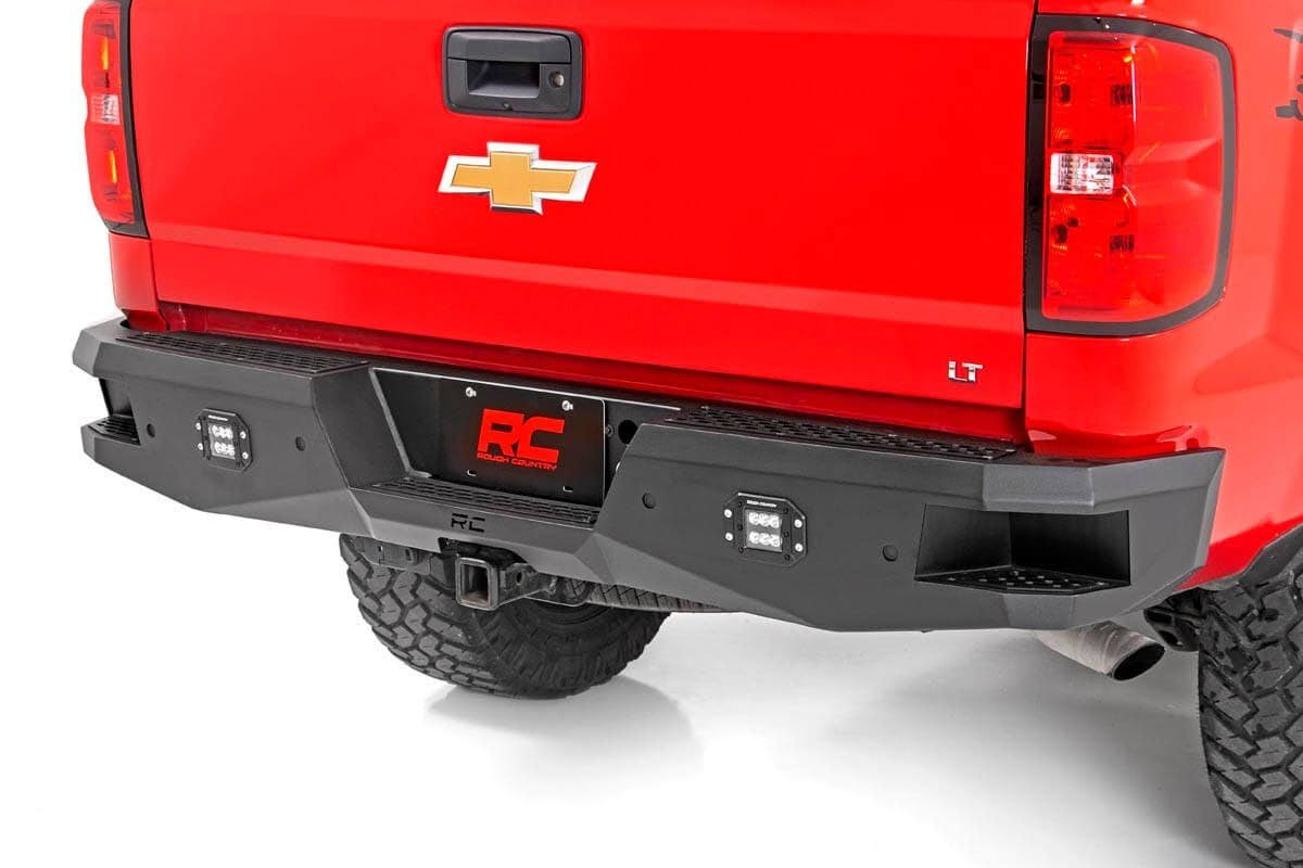 Rough Country - 10773 - Chevy Heavy-Duty Rear LED Bumper (07-18 1500) AC_D65SPDBZ