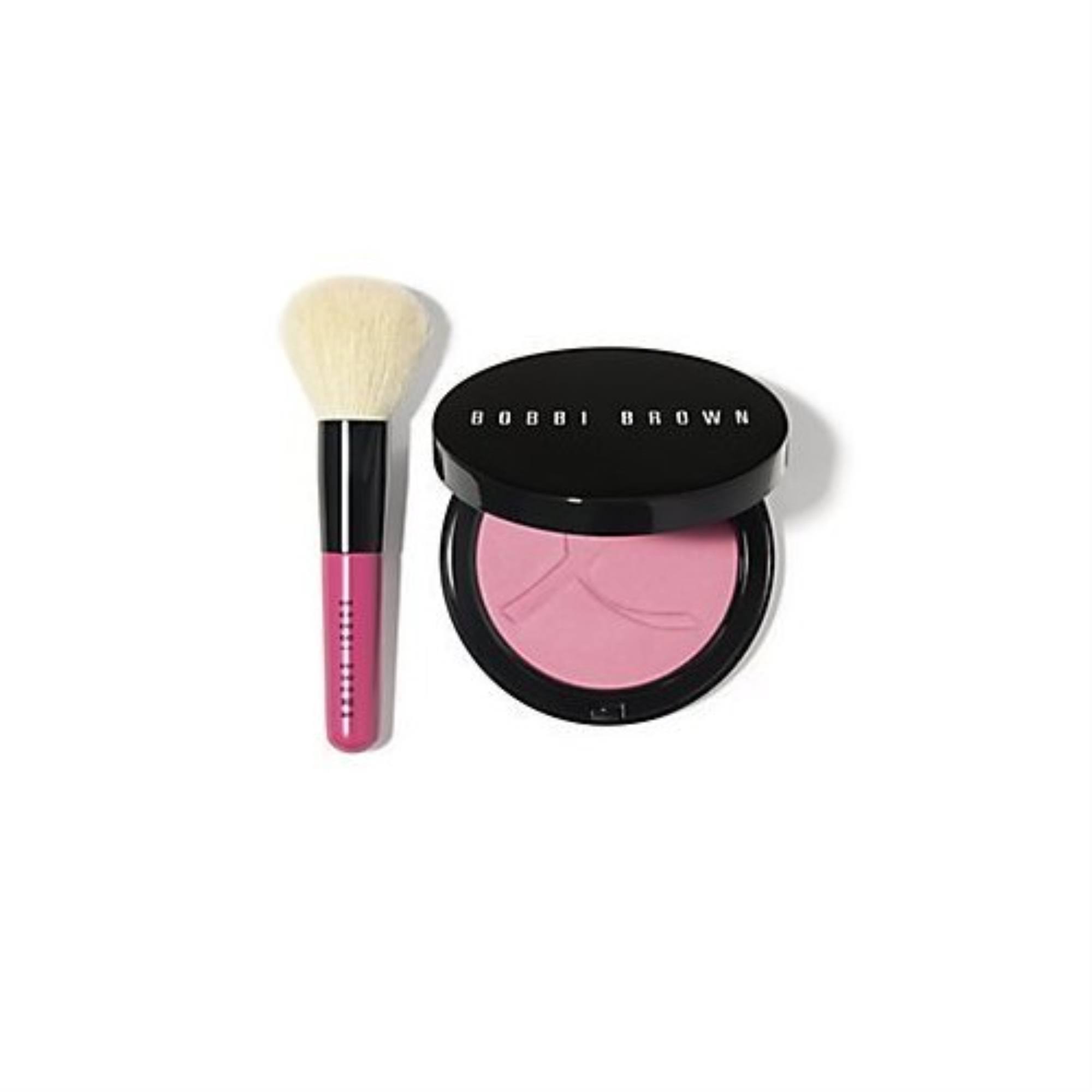 Bobbi Brown Pink Peony Set Pink Peony Illuminating Bronzing Powder +Mini Face Blender Brush . 00_B1UKRSVS
