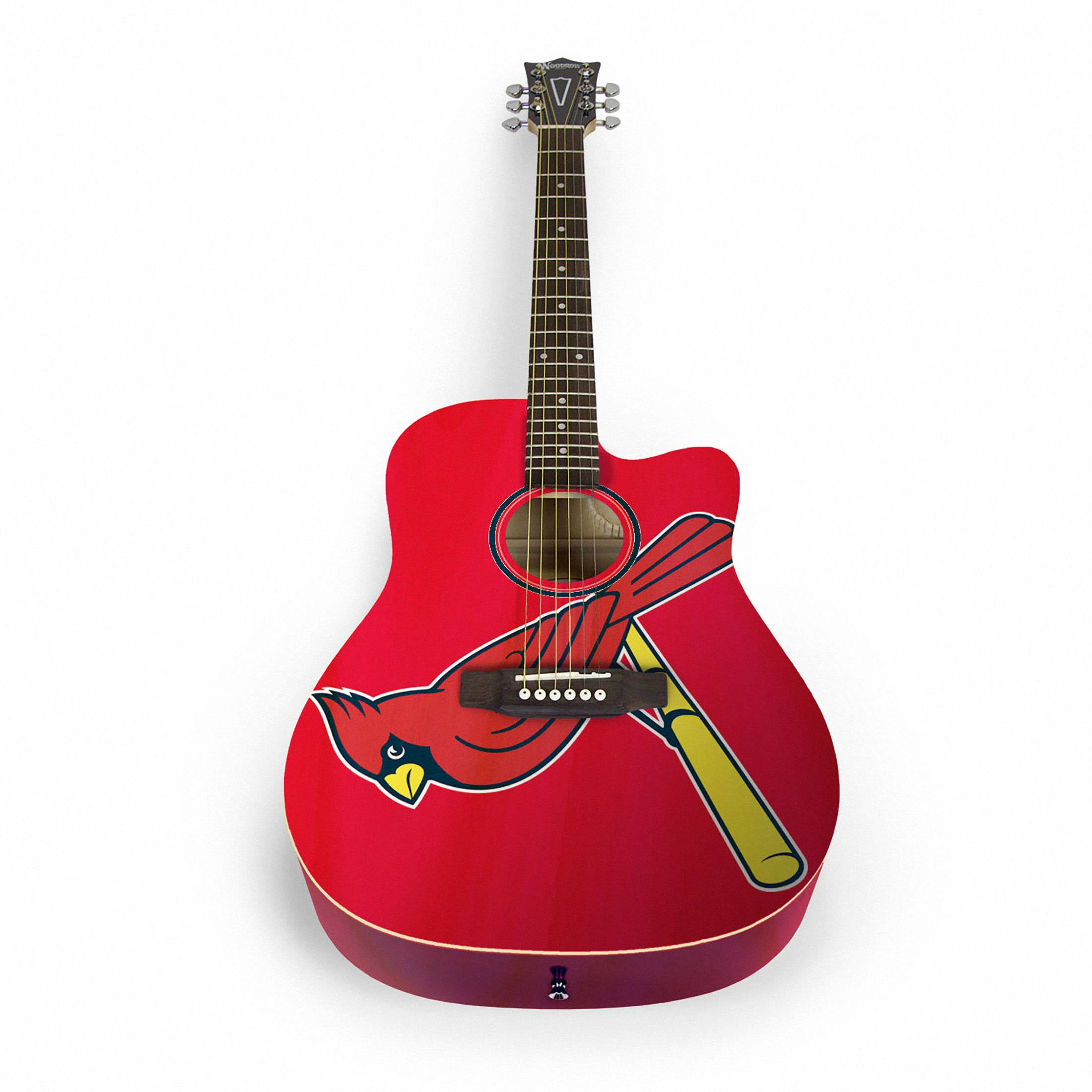 Woodrow St. Louis Cardinals Acoustic Guitar 6V_MWR0HCDG Woodrow St. Louis Cardinals Acoustic Guitar 6V_MWR0HCDG