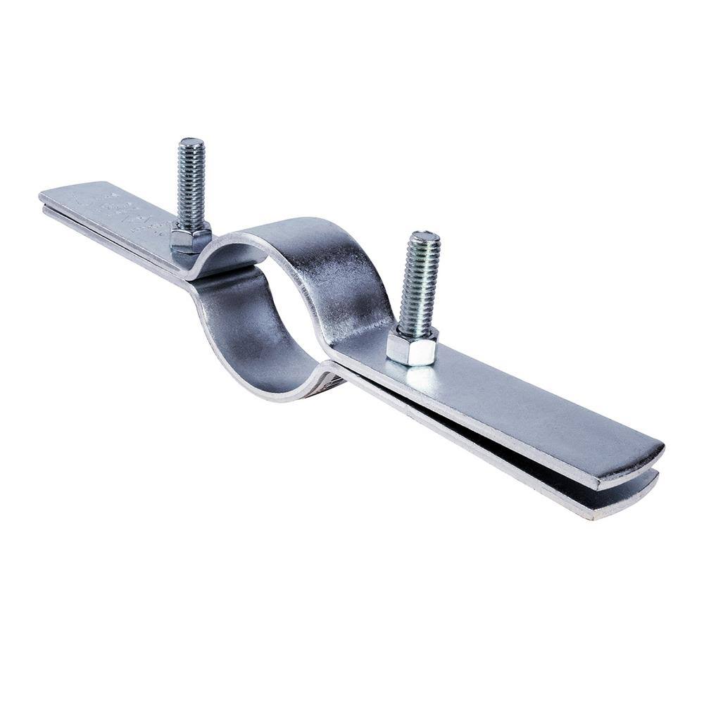 The Plumber's Choice 10 in. Riser Clamp in Electro Galvanized Steel M8_4DMCSTHS