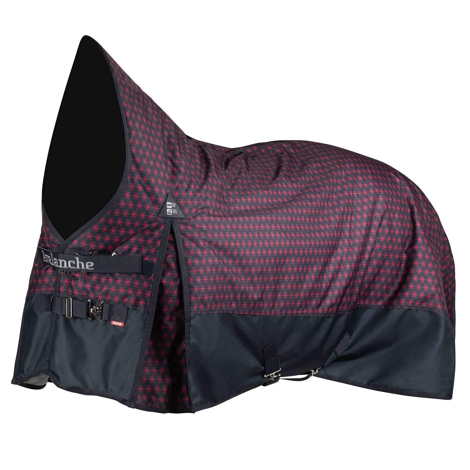 Horze Avalanche Light Weight Turnout Sheet - Dark Navy/Beet Red ZF_KMB2LO1V