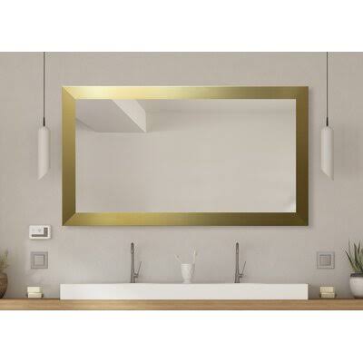 Culpeper Modern Contemporary Vanity Mirror Three Posts Size: 31.5 49_TLEKAZMC Culpeper Modern Contemporary Vanity Mirror Three Posts Size: 31.5 49_TLEKAZMC