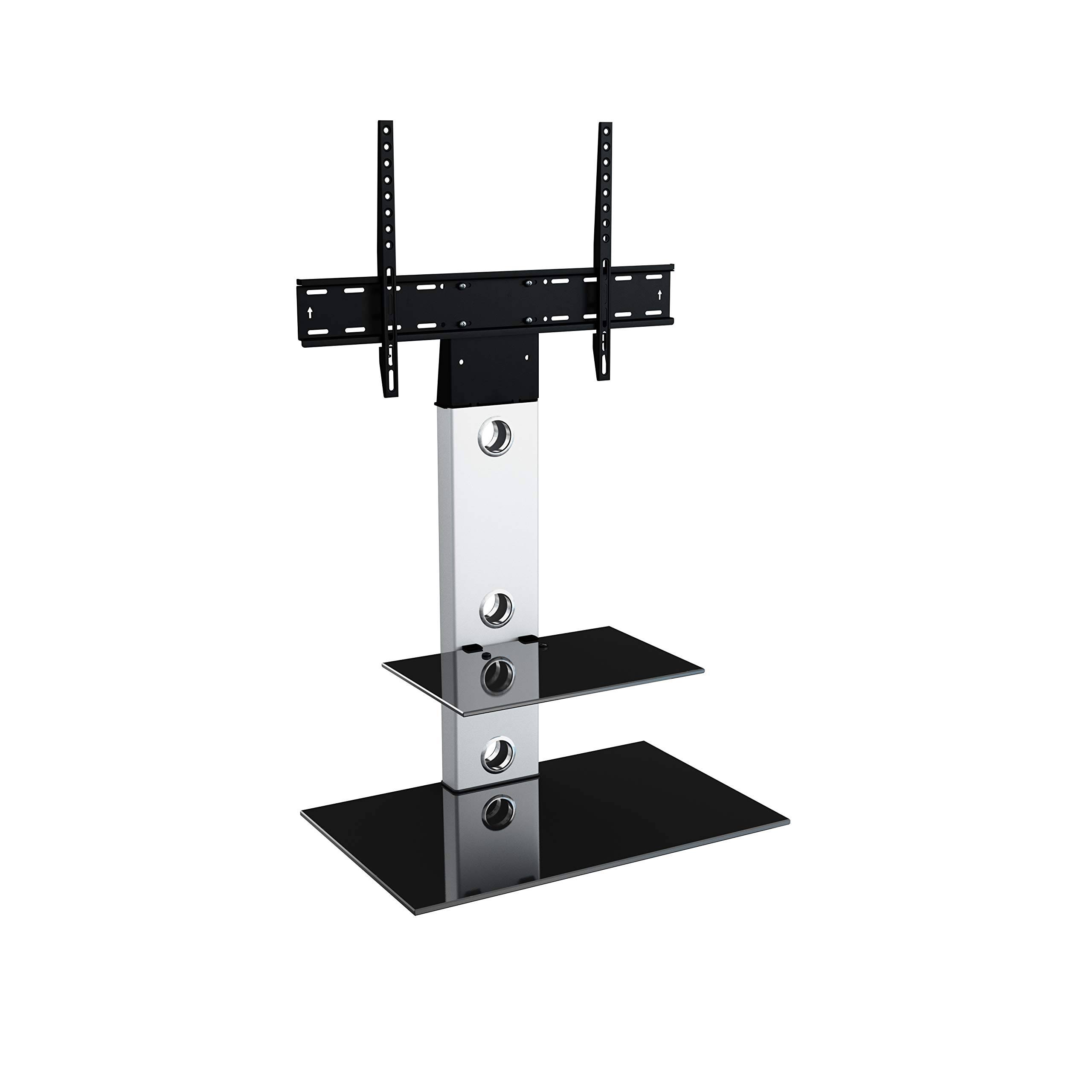 AVF FSL700LES-A Lesina TV Floor Stand with TV Mounting Column for 32 inch to 65 inch TVs, Silver and Black NX_AMUJWA95 AVF FSL700LES-A Lesina TV Floor Stand with TV Mounting Column for 32 inch to 65 inch TVs, Silver and Black NX_AMUJWA95