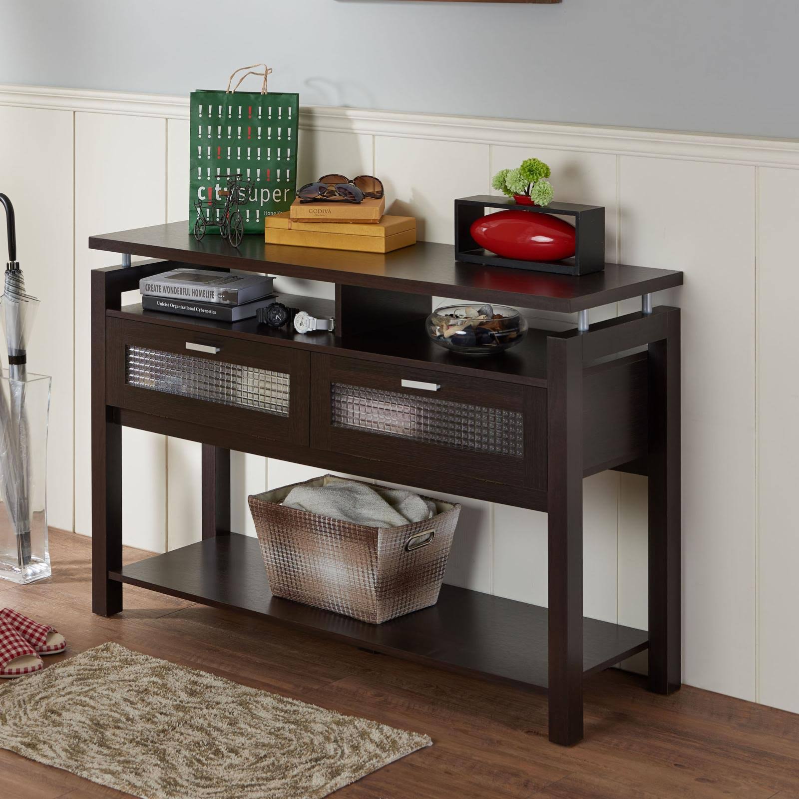 Furniture of America Caelon Sofa Table L0_Z4GGDIZU Furniture of America Caelon Sofa Table L0_Z4GGDIZU