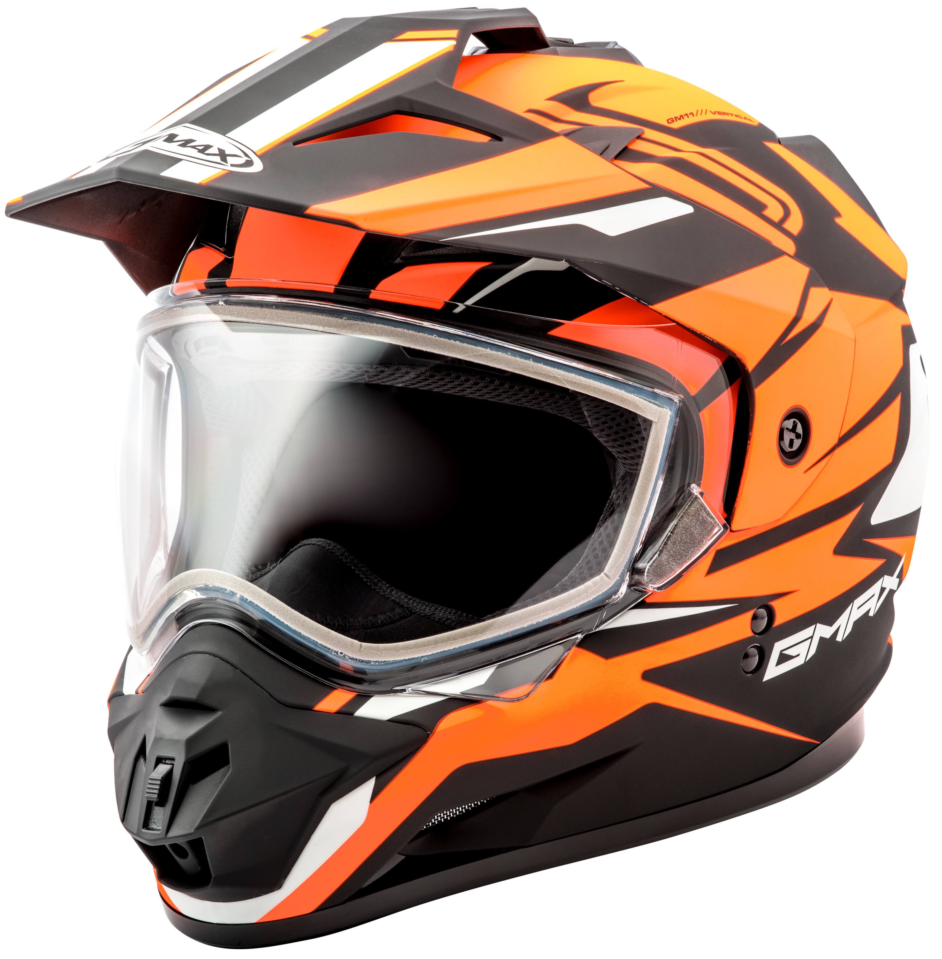 GMAX Gm11s Snow Sport Vertical Helmet (Flat Black/Hi-Viz Orange XL Orange) XG_ZWC3Q12R GMAX Gm11s Snow Sport Vertical Helmet (Flat Black/Hi-Viz Orange XL Orange) XG_ZWC3Q12R