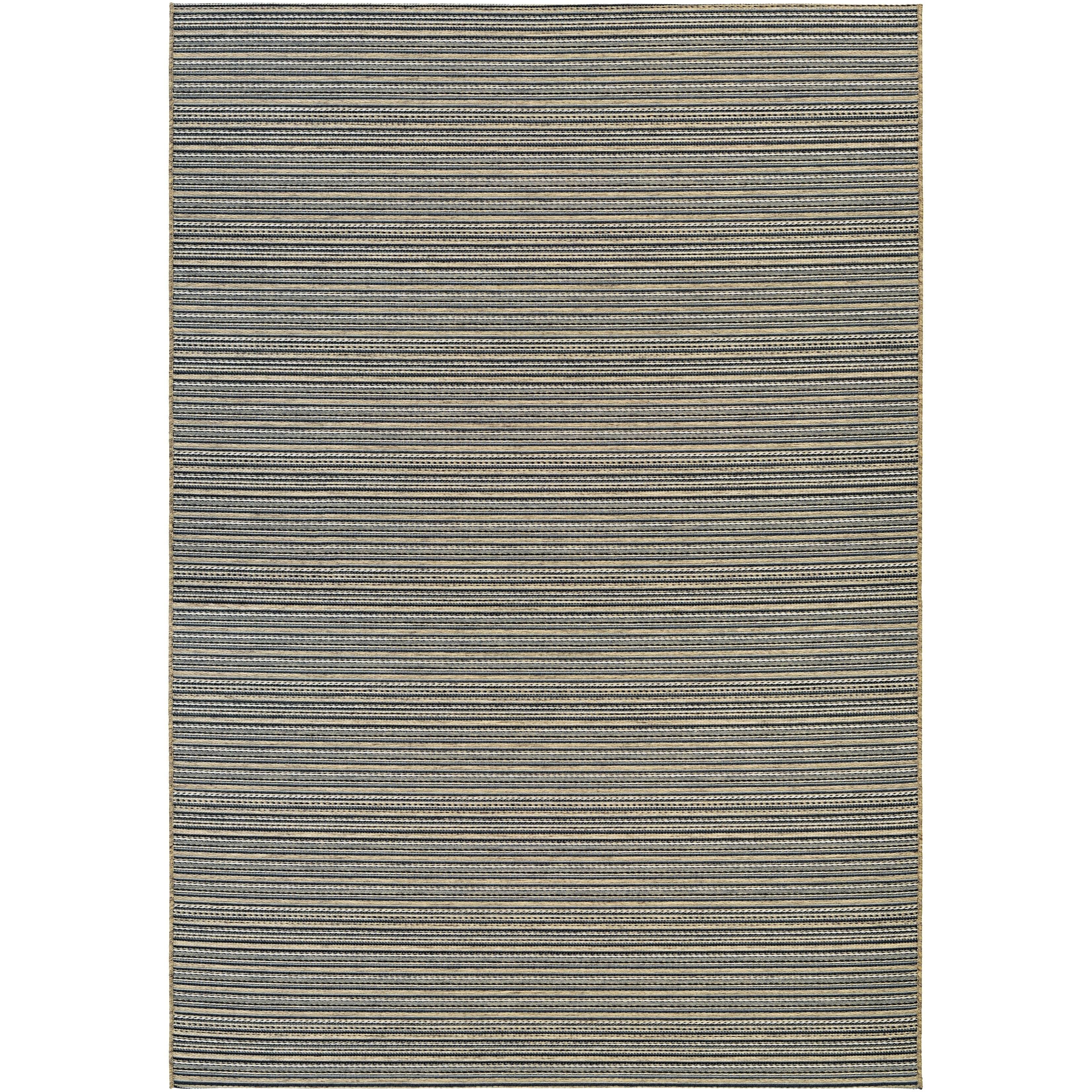 Couristan Cape Harwich/Black-Gold 5ft.3in x 7ft.6in Rug 0B_O2TJRWM5