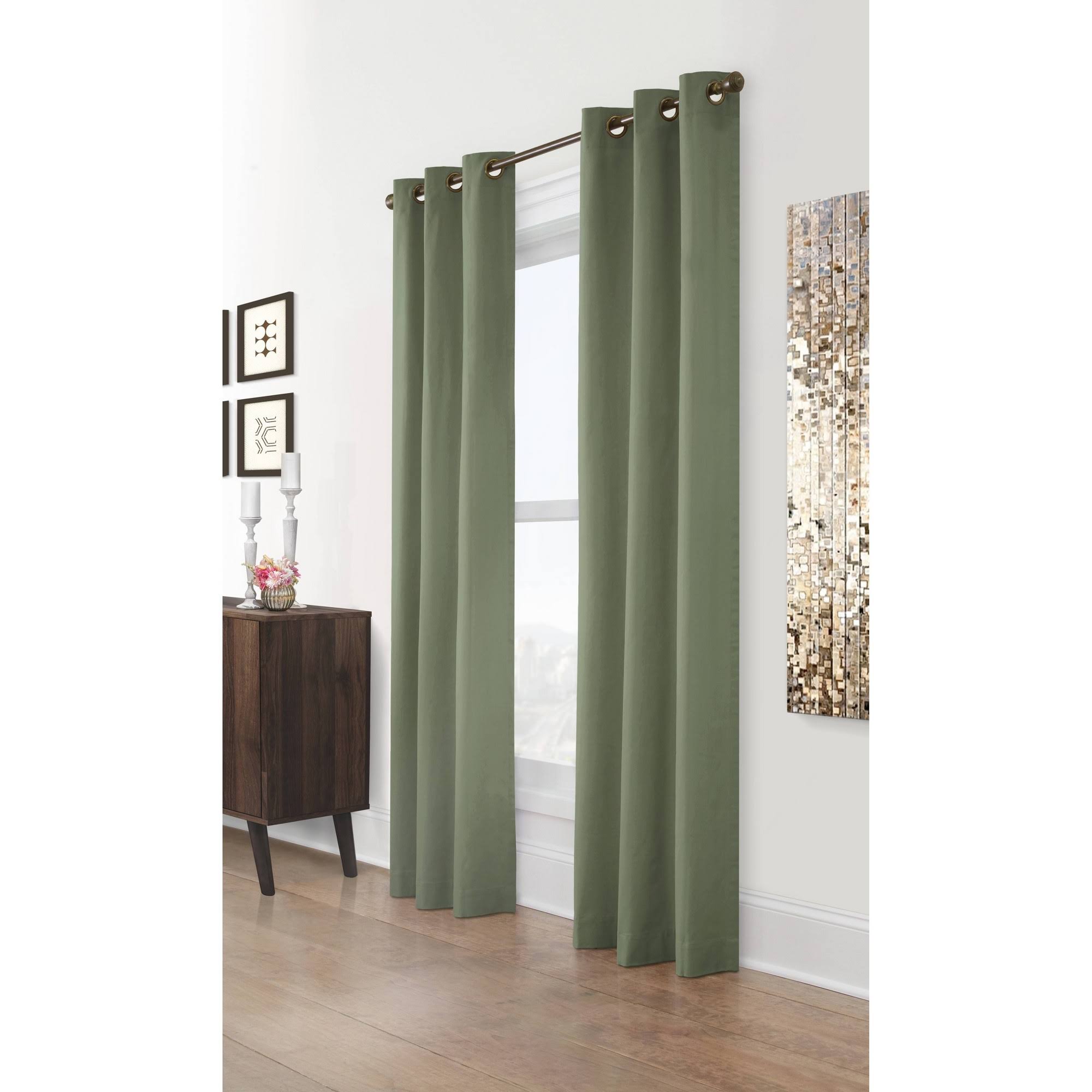 Commonwealth Thermalogic Weathermate Insulated Grommet-Top Curtains, Sage, 80 XU_7IHM1MFU