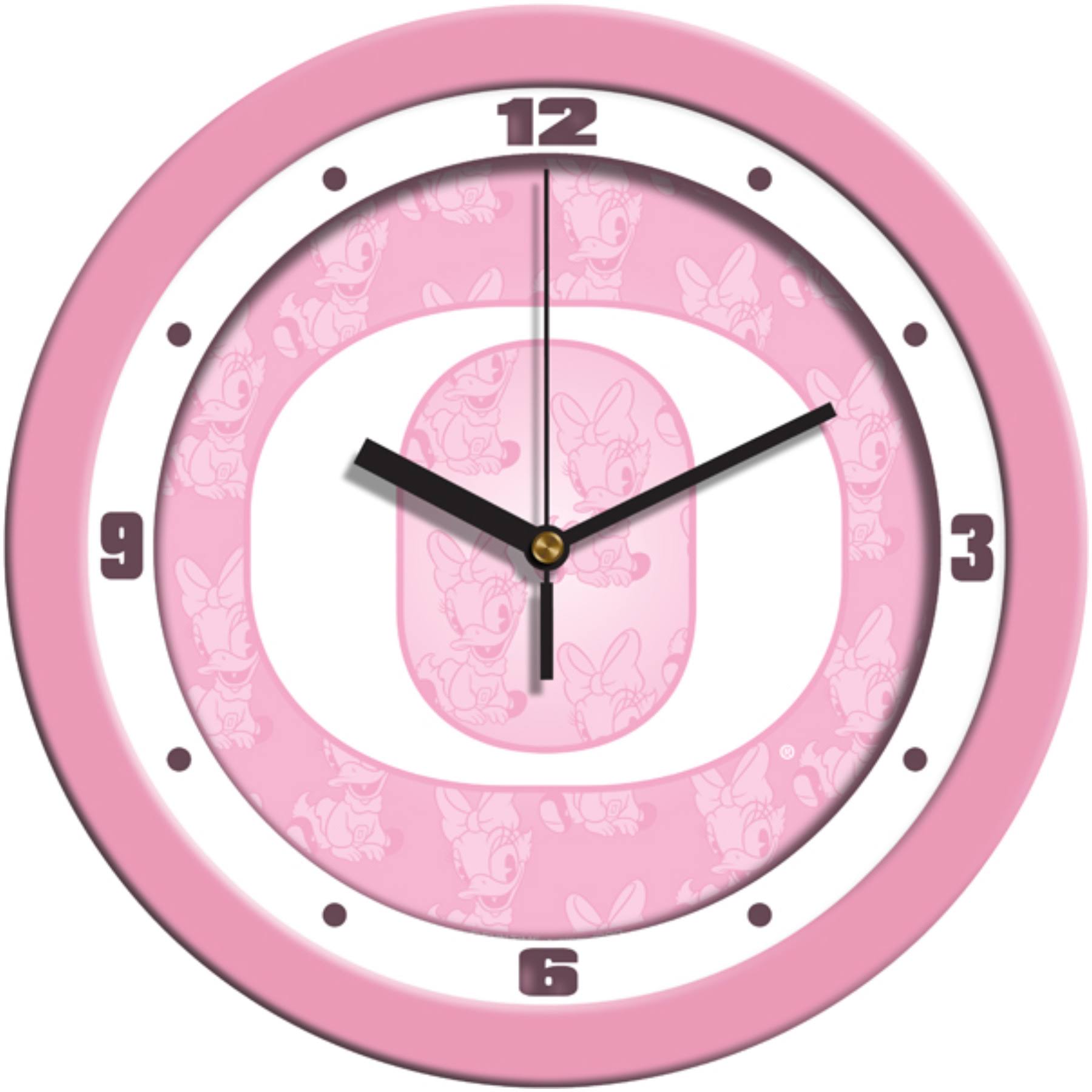 Oregon Ducks - Pink Wall Clock QS_303DTHT4 Oregon Ducks - Pink Wall Clock QS_303DTHT4