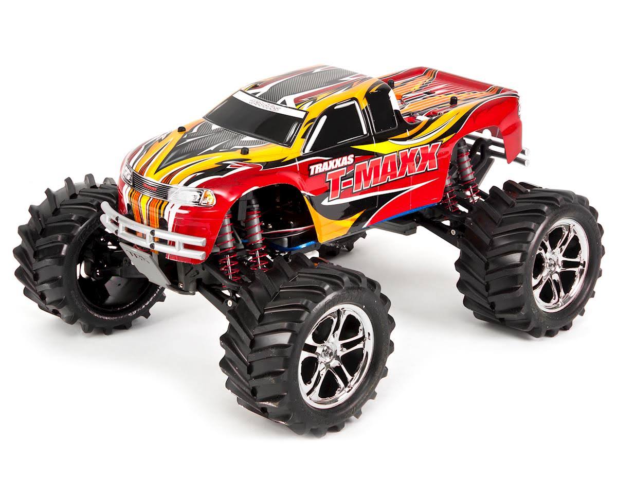 Traxxas T-Maxx Classic 1/10-Scale Nitro-Powered 4WD Monster Truck with TQ 2.4GHz Radio, Red F2_QIFN8CZT Traxxas T-Maxx Classic 1/10-Scale Nitro-Powered 4WD Monster Truck with TQ 2.4GHz Radio, Red F2_QIFN8CZT