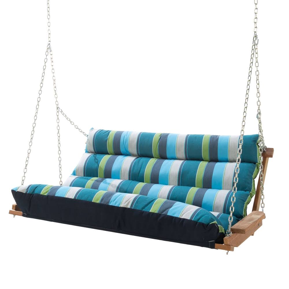 Hatteras Hammocks Deluxe Sunbrella Cushion Swing - Midori Indigo EB_6PVEZUUB