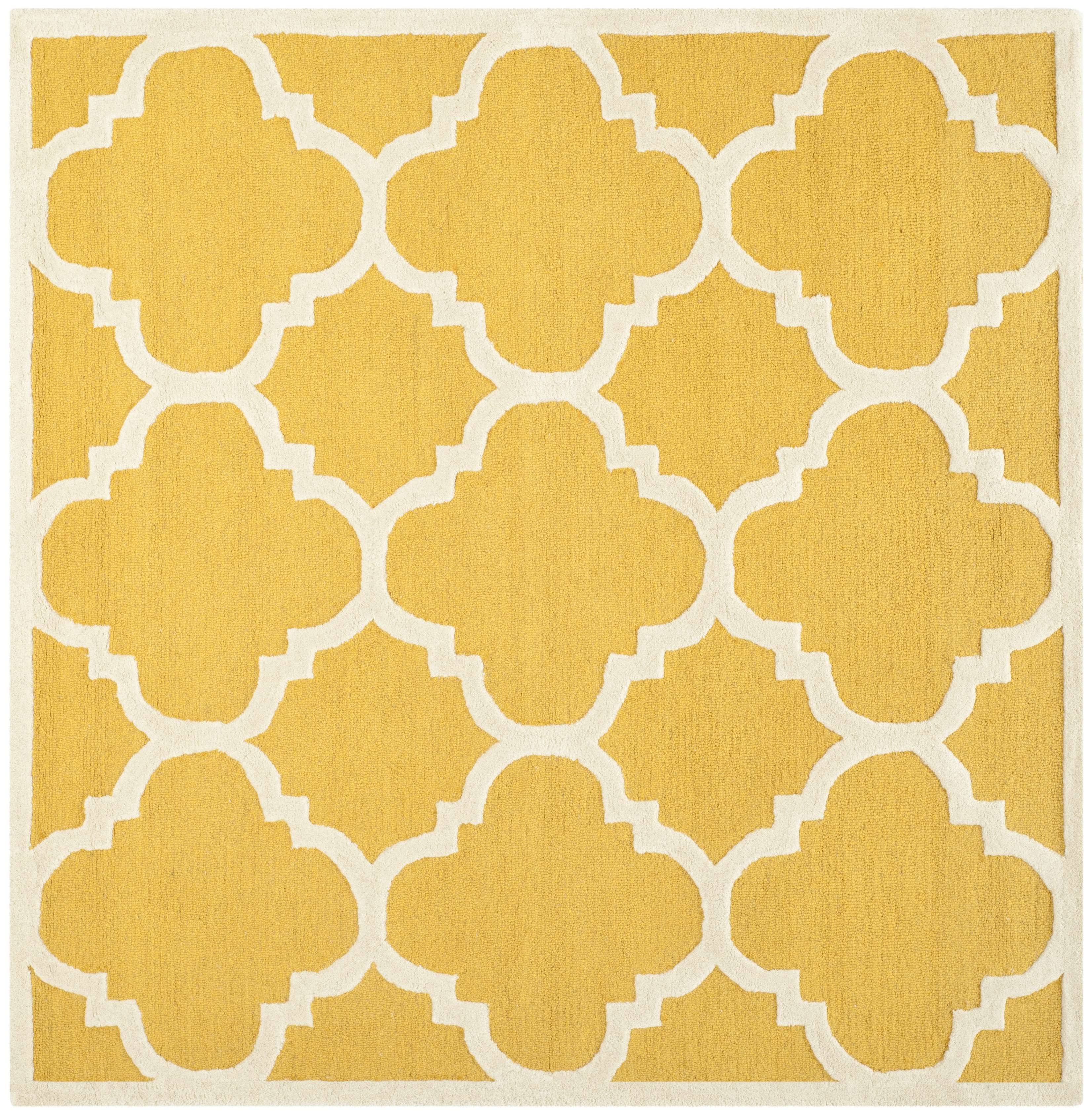 Safavieh Cambridge Gold Ivory 4' x 4' Square Rug 6X_GXREMHNY