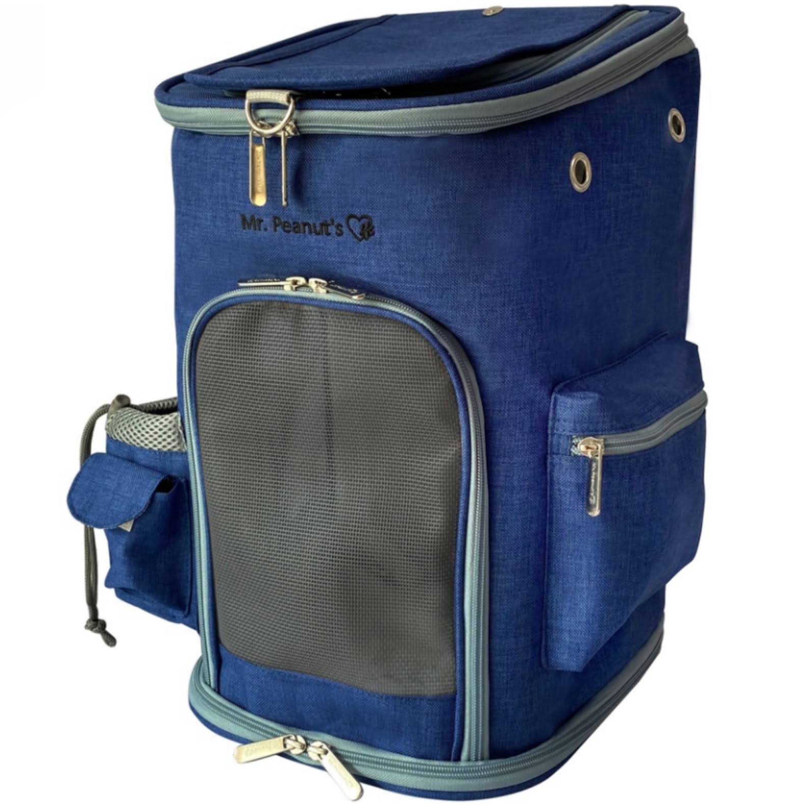 Mr. Peanut's Original Backpack Pet Crate Color: Deja Blue NR-WNJX-0IRY PO_HIVZVZCB Mr. Peanut's Original Backpack Pet Crate Color: Deja Blue NR-WNJX-0IRY PO_HIVZVZCB