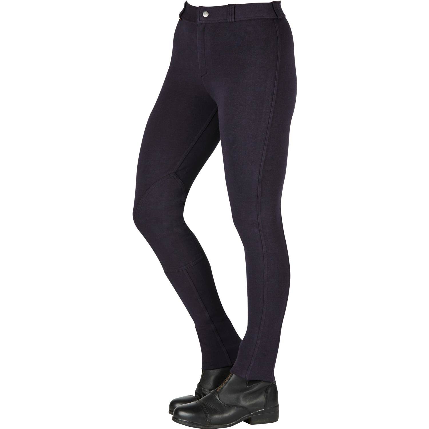 Saxon Childs Warm Up Cotton Jodhpurs - Black ZJ_RKYSFYLD