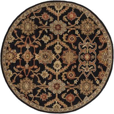 Essence Oriental Handmade Tufted Wool Black/Brown Area Rug Birch Lane Rug Size Round 3'6 LA_NQYPRCRL Essence Oriental Handmade Tufted Wool Black/Brown Area Rug Birch Lane Rug Size Round 3'6 LA_NQYPRCRL