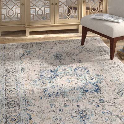 Katie Oriental Turquoise/Ivory Area Rug Mistana Rug Size Rectangle 2'3 LW_RBUPMJLO