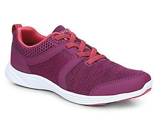 Vionic Knit Gored-Lace Sneakers - Malta, Size 6-1/2 Wide, Plum OK_TAQQ0B1V Vionic Knit Gored-Lace Sneakers - Malta, Size 6-1/2 Wide, Plum OK_TAQQ0B1V