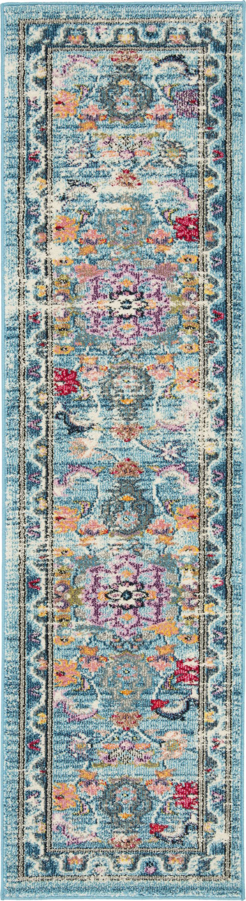 Safavieh Madison 308 Light Blue / Fuchsia 8' x 10' Rug QP_C9BKAUCX