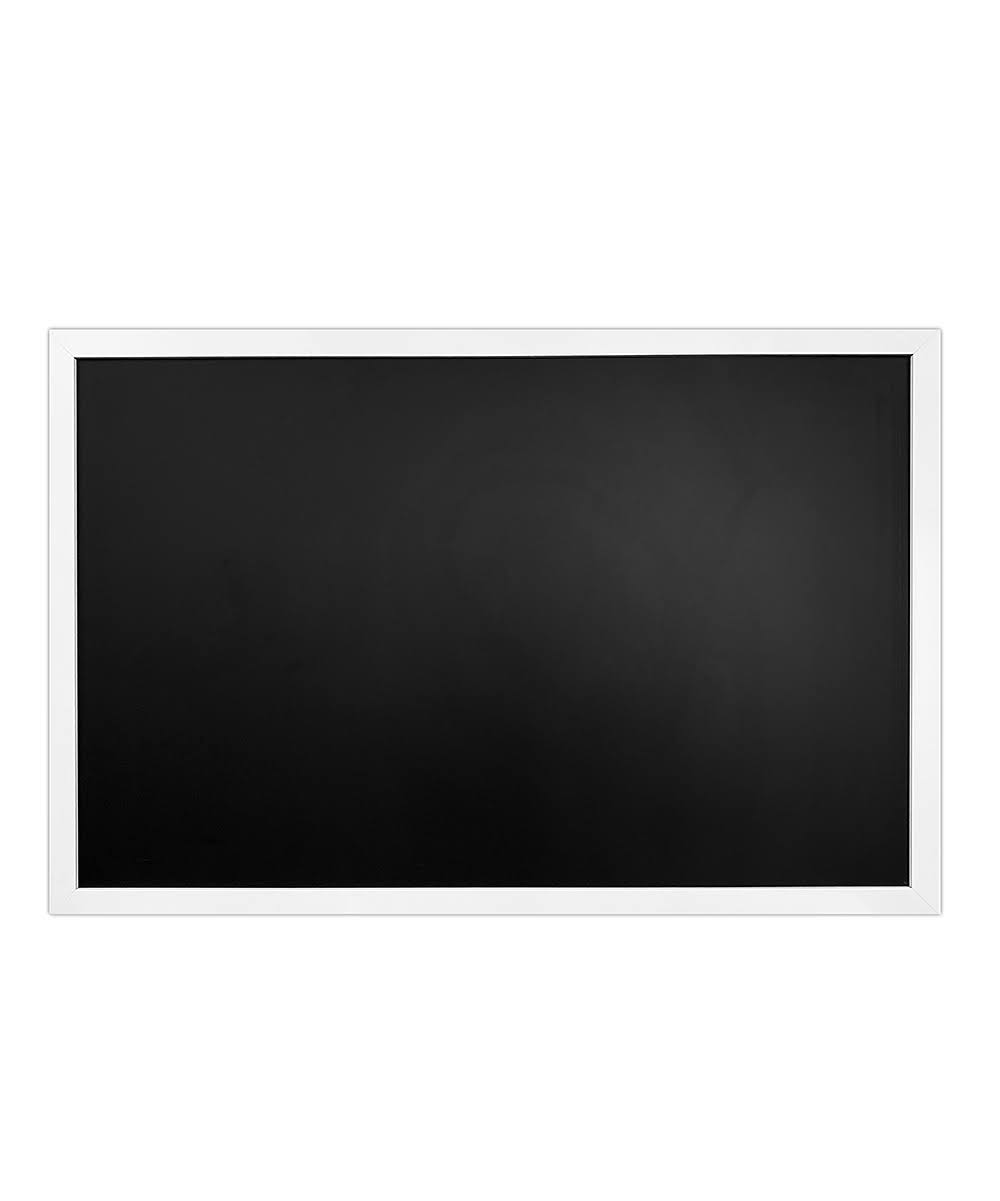 White Framed Premium Surface Magnetic Large Chalk Board- 24 C0_FN4NTZMK