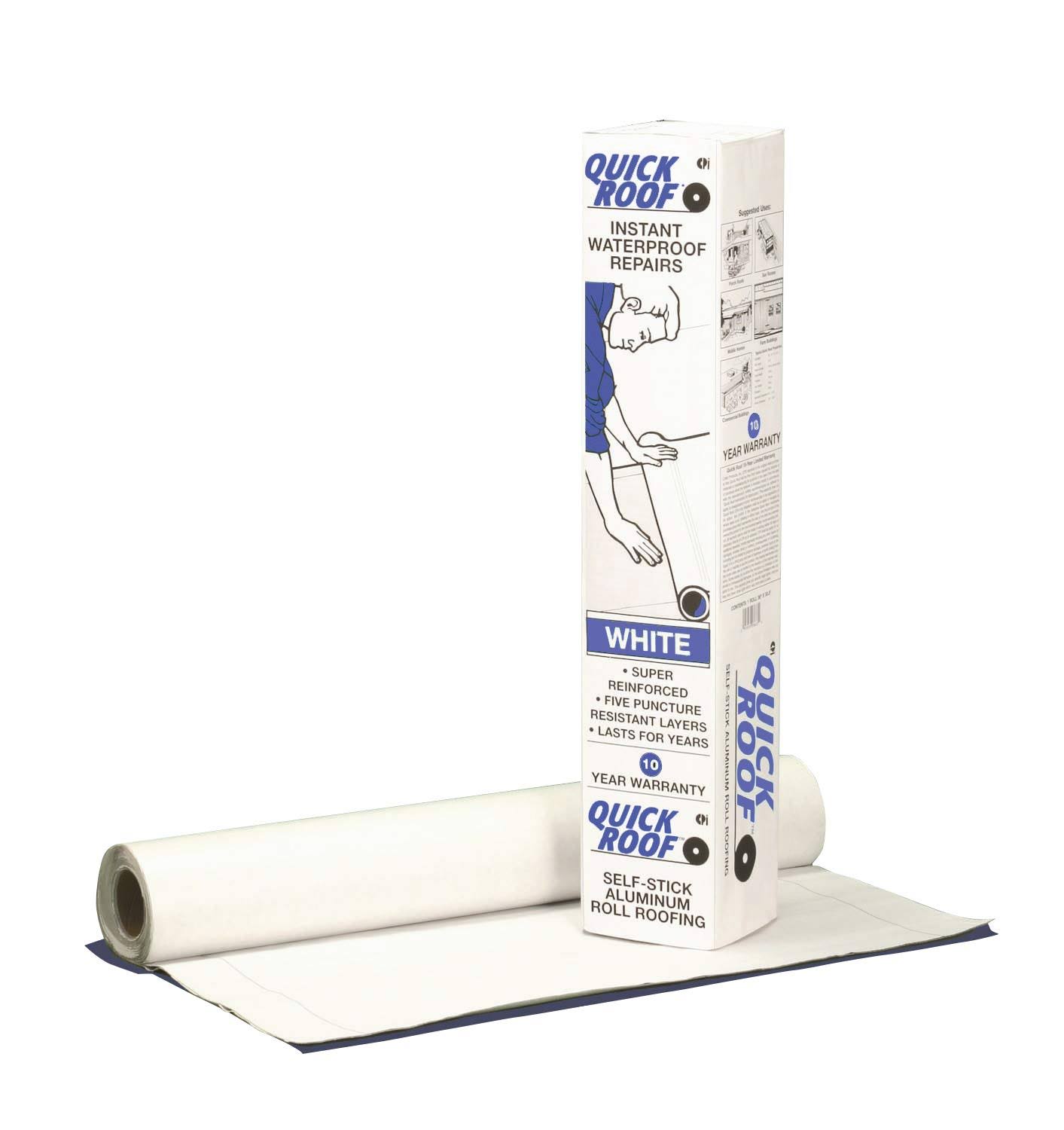 Cofair Product WQR36 White 36' x 33.5' Waterproof Roof Repair YH_CMFOTIK8