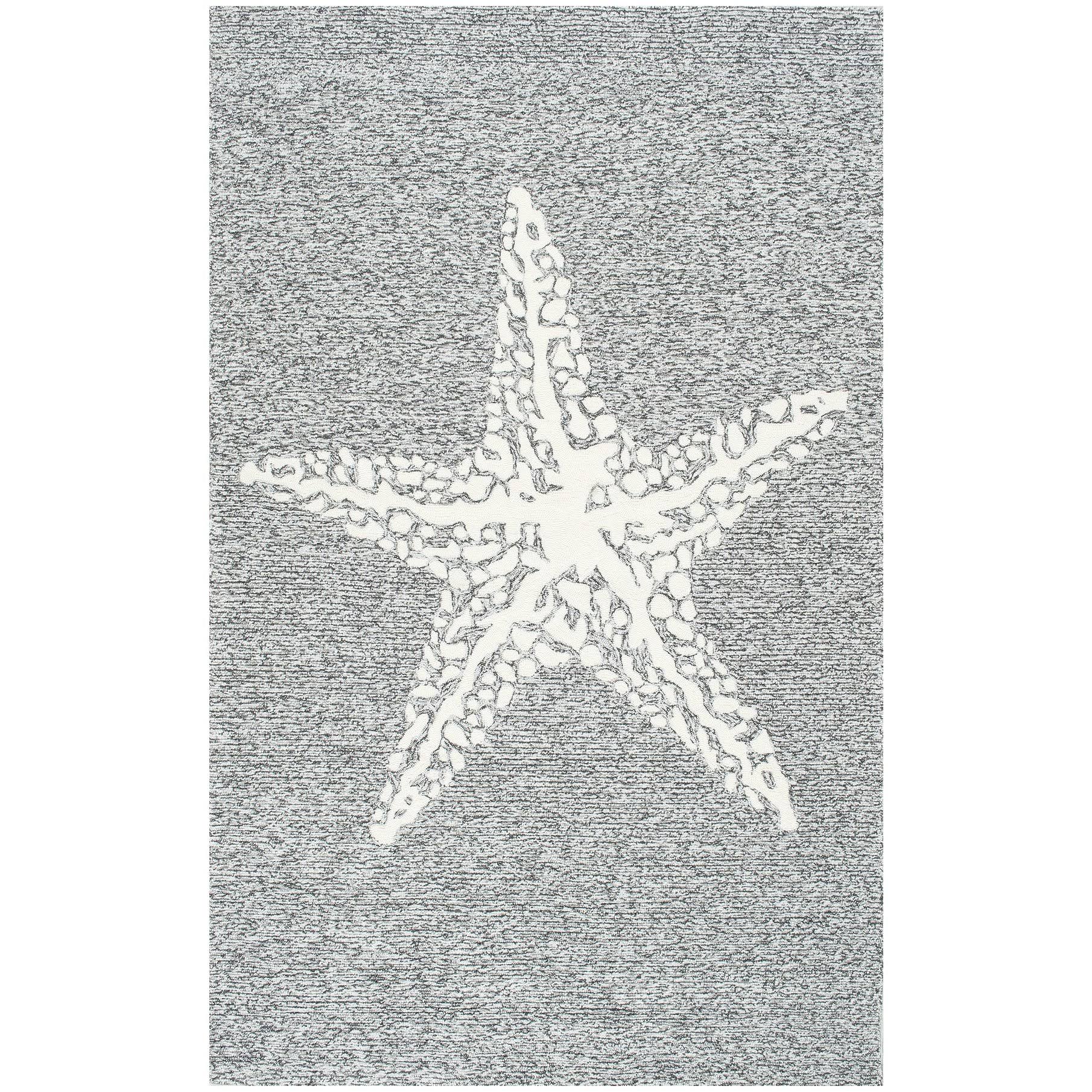 nuLOOM Hand Hooked Marine Indoor/Outdoor Area Rug, Grey (5' x 8') FU_MC2ZQ7MR