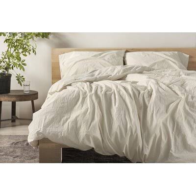 Coyuchi | Organic Crinkled Percale Twin Duvet Cover Hazel Chambray CX_U7TEO3EQ