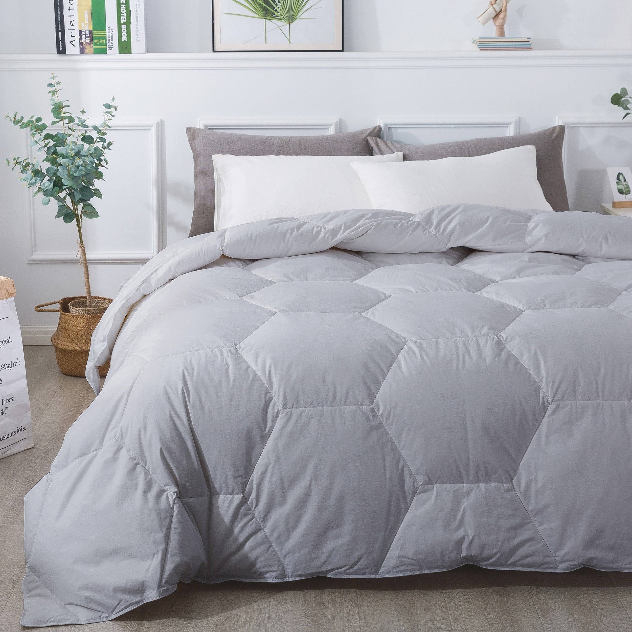 Honeycomb Down Alternative Comforter, Twin - Glacier Gray XC_7DDKXXTJ