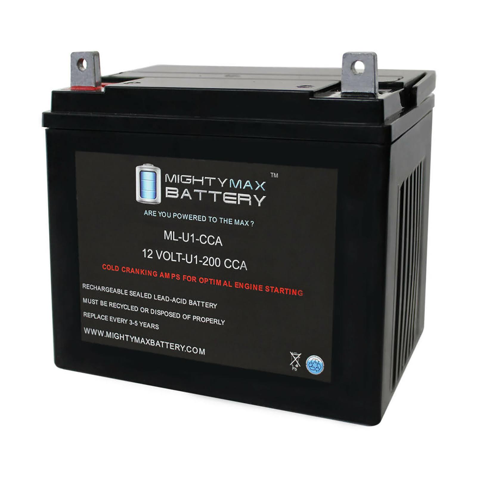 Mighty Max Ml-u1 12V 200cca Battery for Craftsman 25780 Lawn Tractor and Mower UL_WMCPCBUN