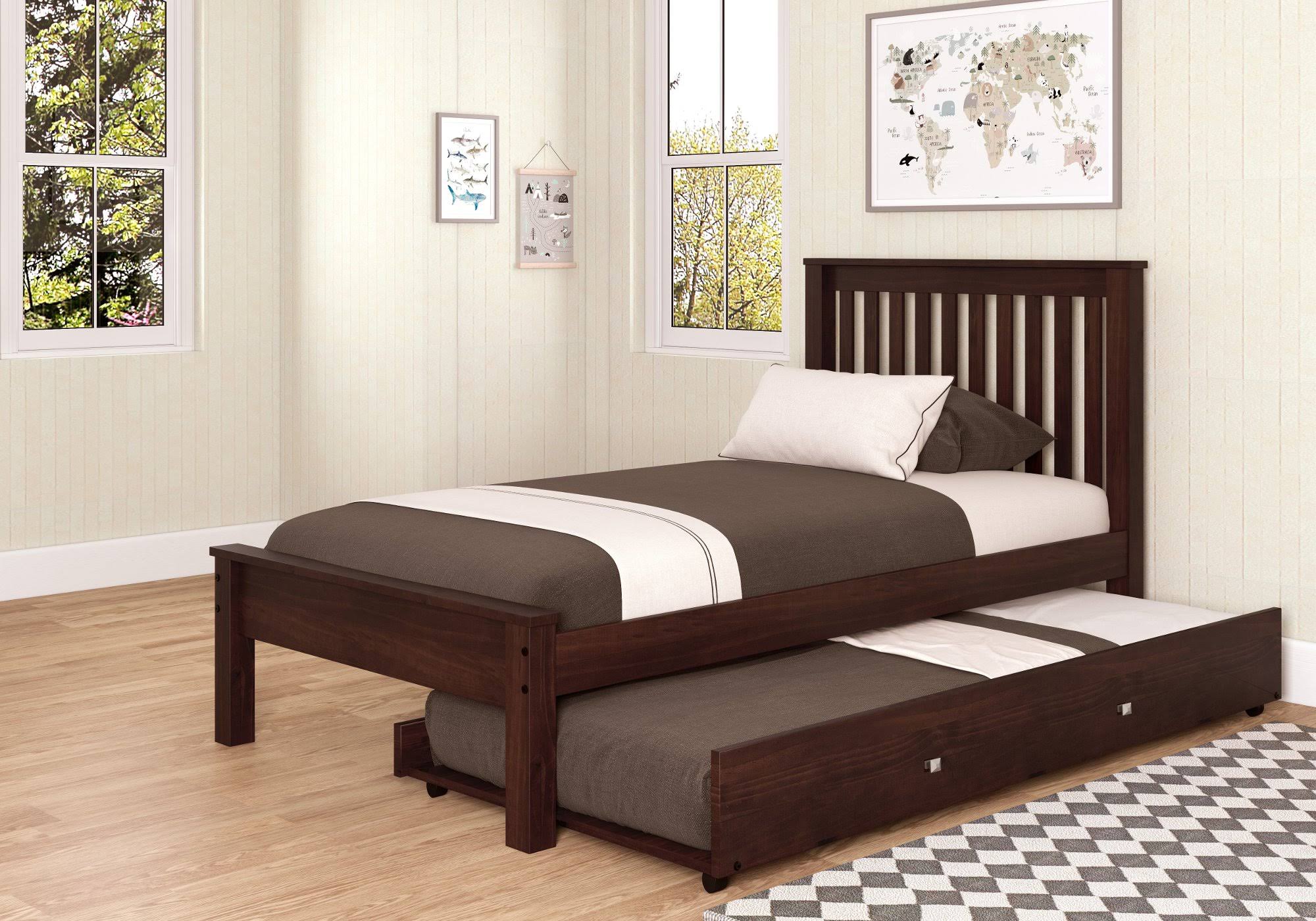 Donco Twin Contempo Bed with Trundle Bed Dark Cappuccino Finish RE_GHZQLJBD Donco Twin Contempo Bed with Trundle Bed Dark Cappuccino Finish RE_GHZQLJBD