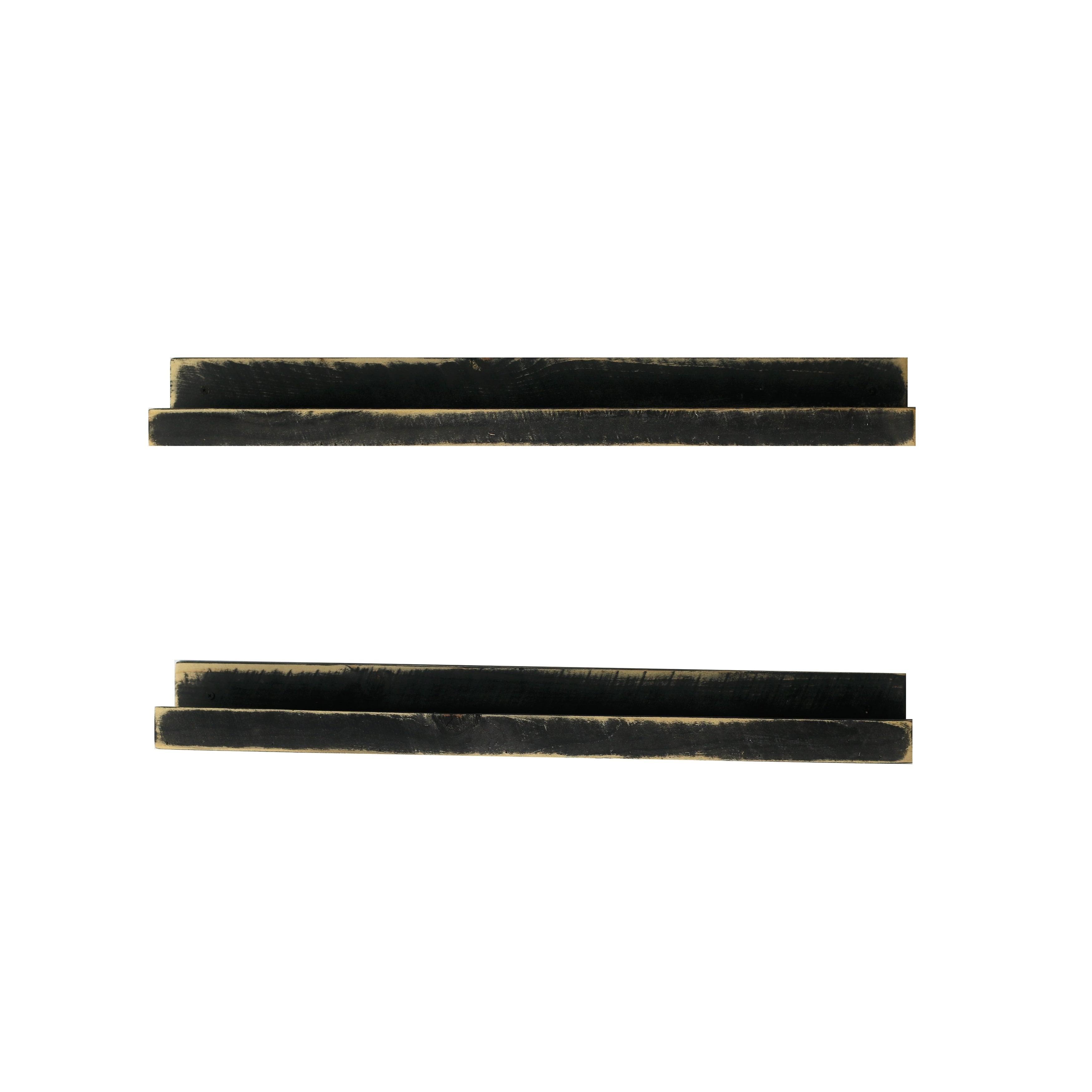 Farmhouse Ledge Shelves - Black CQ_W5YMOQ7B Farmhouse Ledge Shelves - Black CQ_W5YMOQ7B