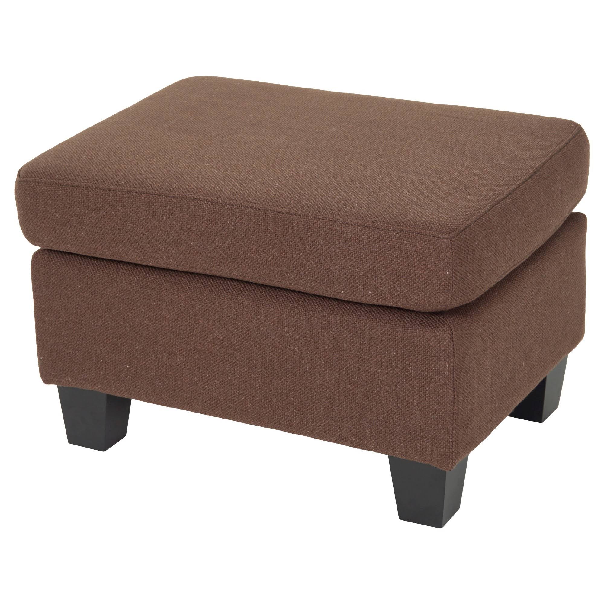 Christopher Knight Home Rosella Fabric Ottoman, Chocolate NP_QRVHDUKR