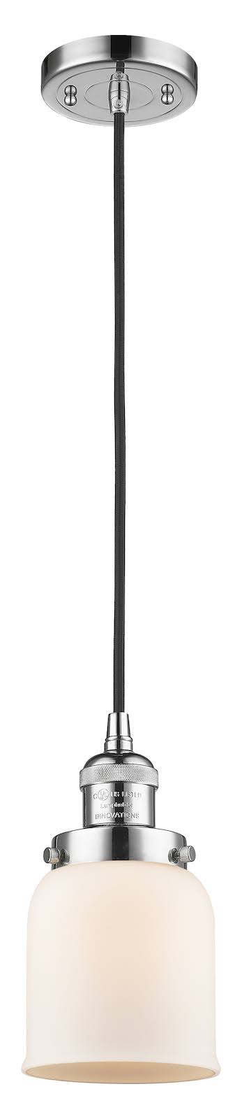 Innovations Lighting-Small Bell 1 Light Mini Pendant-201C-PC-G51-LED GM_8AAEE7TR Innovations Lighting-Small Bell 1 Light Mini Pendant-201C-PC-G51-LED GM_8AAEE7TR