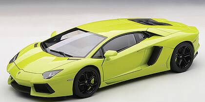 1/18 AUTOart LAMBORGHINI AVENTADOR LP700-4 (VERDE SANDAG/LIGHT GREEN/BLACK WHEELS/BLACK INTERIOR/GREEN CALIPERS) 74668 Diecast C VD_F9C3AV0I