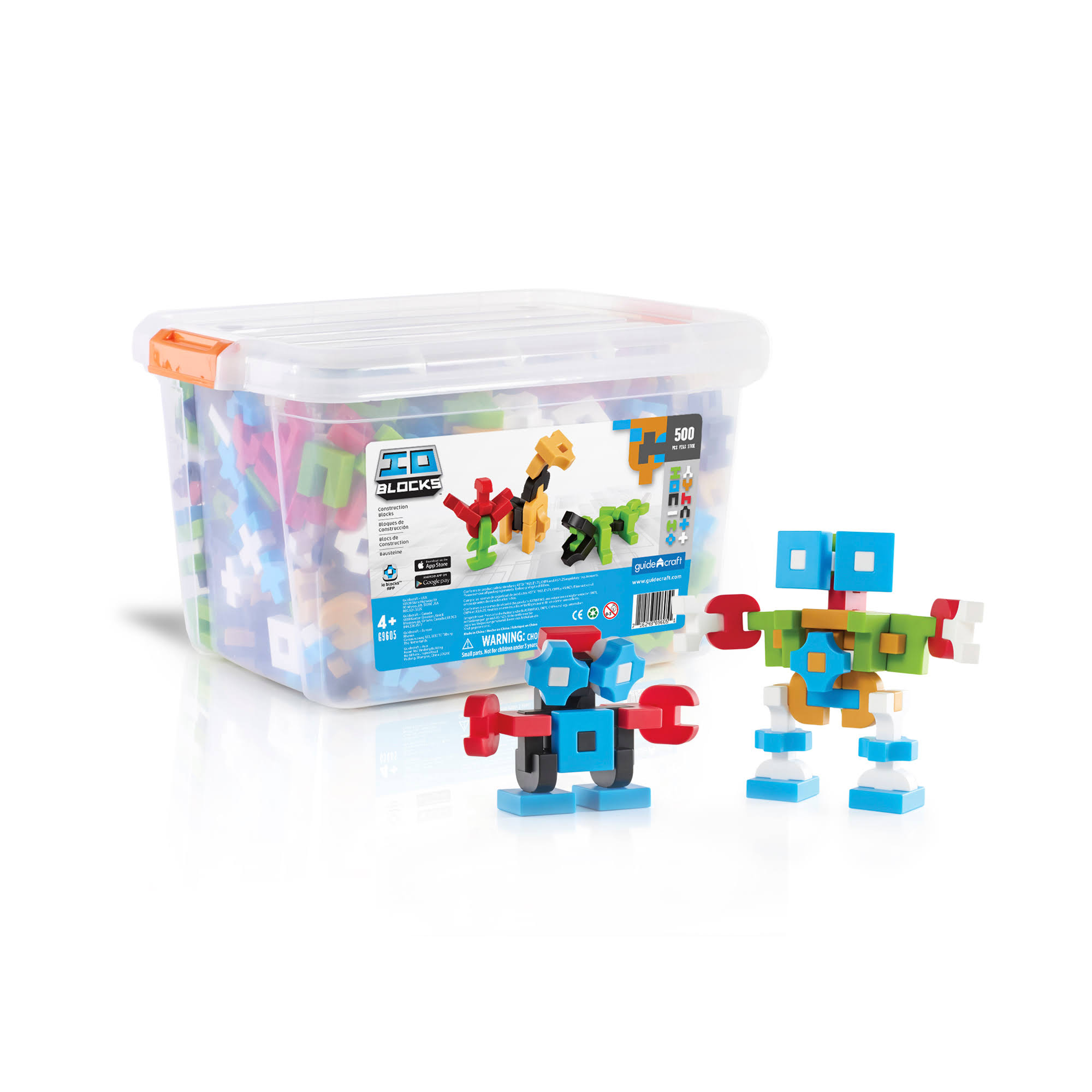 Guidecraft IO Blocks - 500 Piece Education Set 4V_HVANERPZ