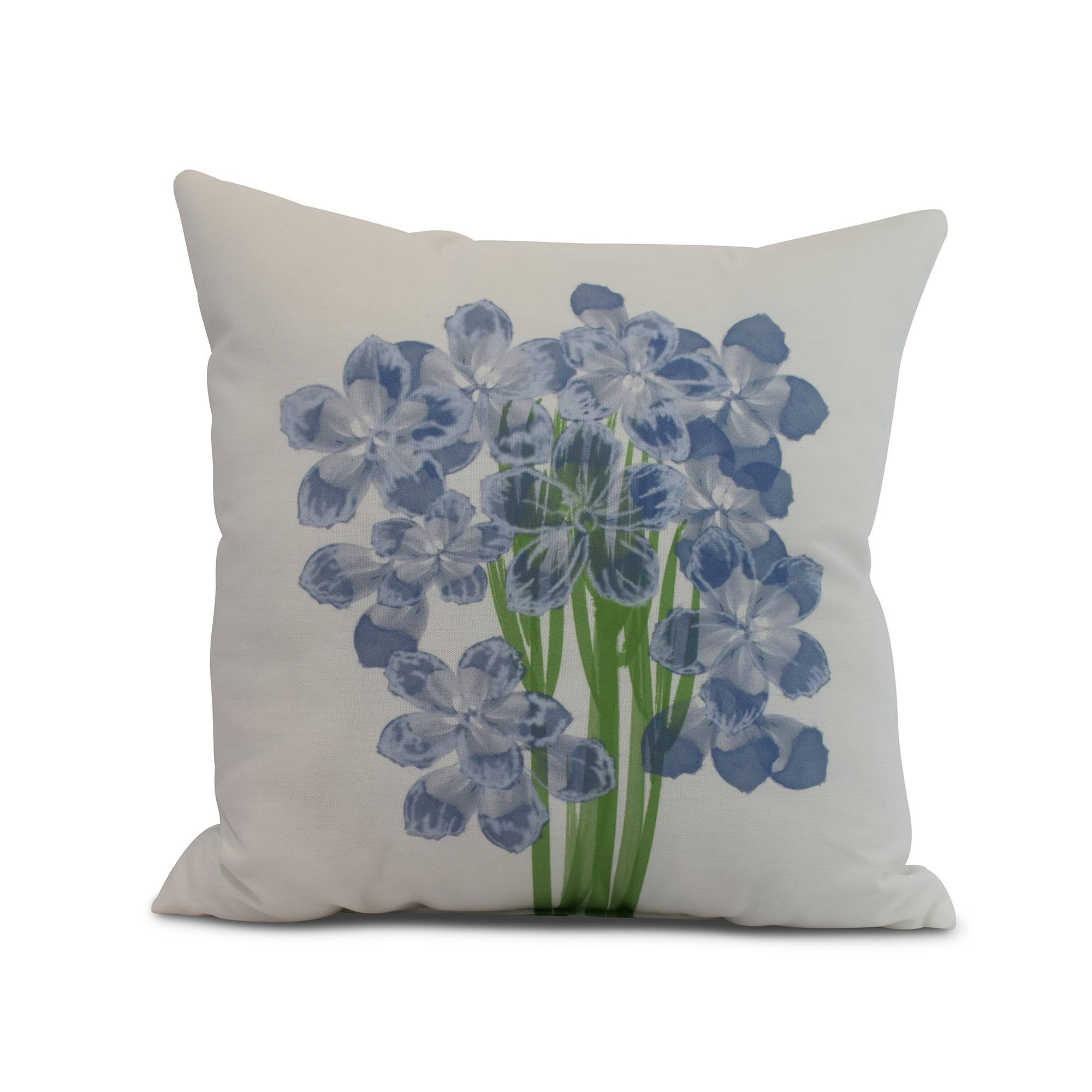 Simply Daisy, 18 x 18 inch, Florpalida, Floral Print Outdoor Pillow, Blue JR_QJRYVMDA Simply Daisy, 18 x 18 inch, Florpalida, Floral Print Outdoor Pillow, Blue JR_QJRYVMDA