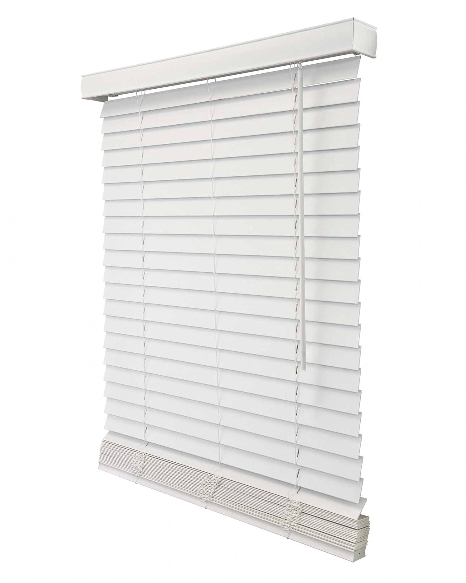 Chicology Cordless Faux Wood Blind, Basic White - 69 N0_RDB8O03N Chicology Cordless Faux Wood Blind, Basic White - 69 N0_RDB8O03N