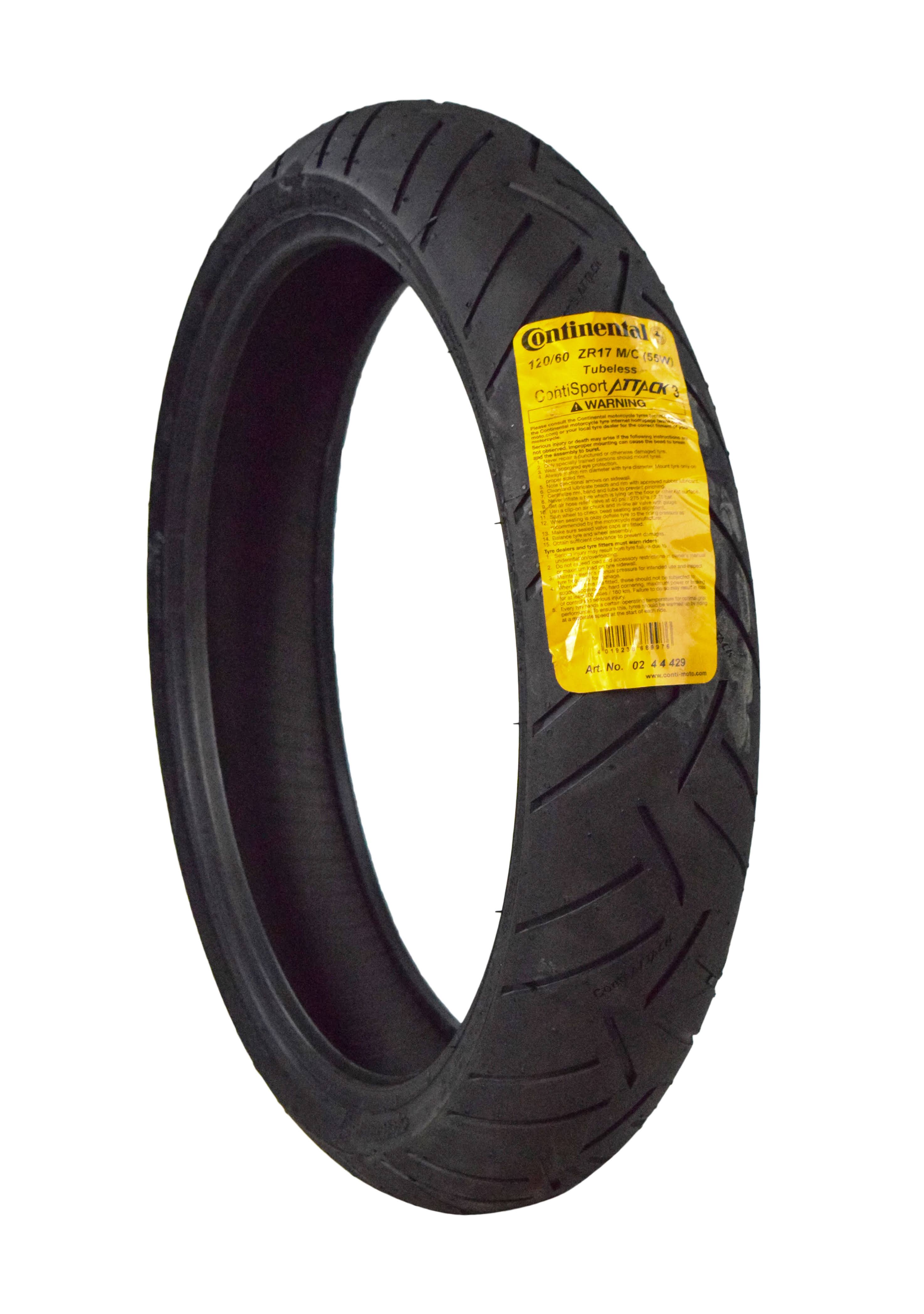 Continental Sport Attack 3 120/60ZR17 Front Motorcycle Tire 8J_B4HUEB12